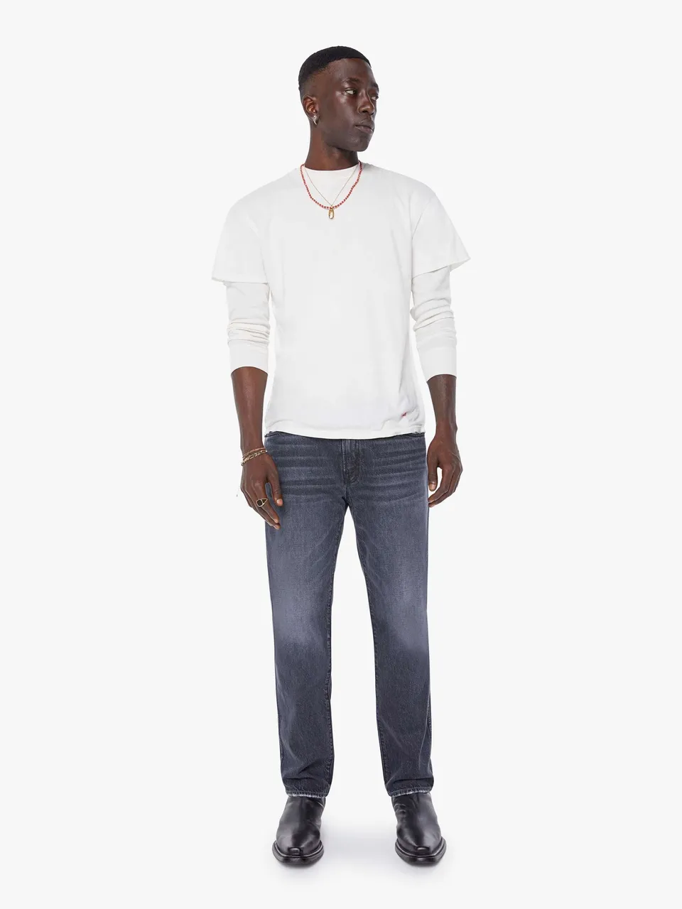 Mother The Bronco The Final Curtain Jeans Schwarz