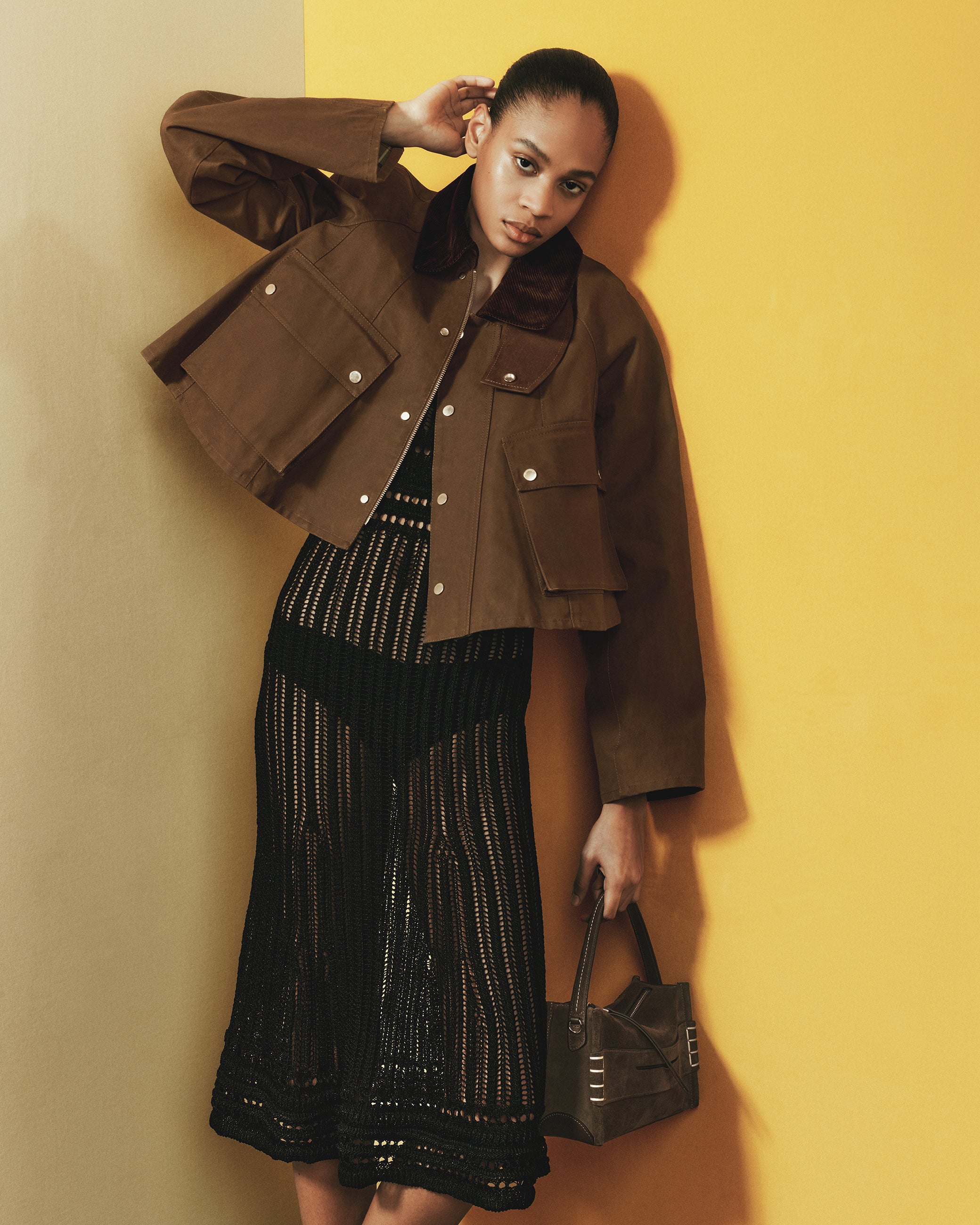 J.W.Anderson Coats Barn Jacket Damen Dunkeloliv Waxed