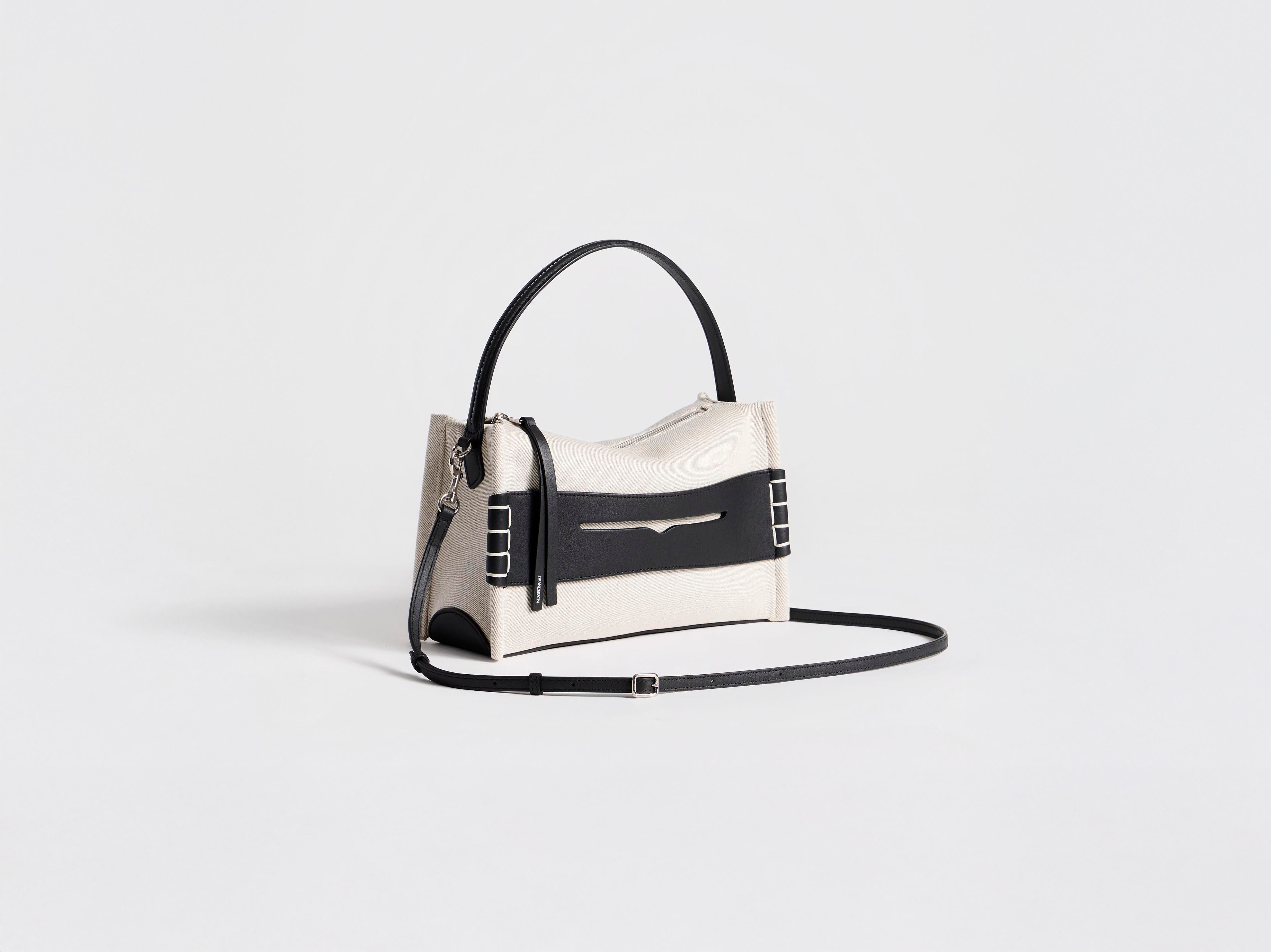 J.W.Anderson Loafer Bag Tasche Canvas Schwarz Leder