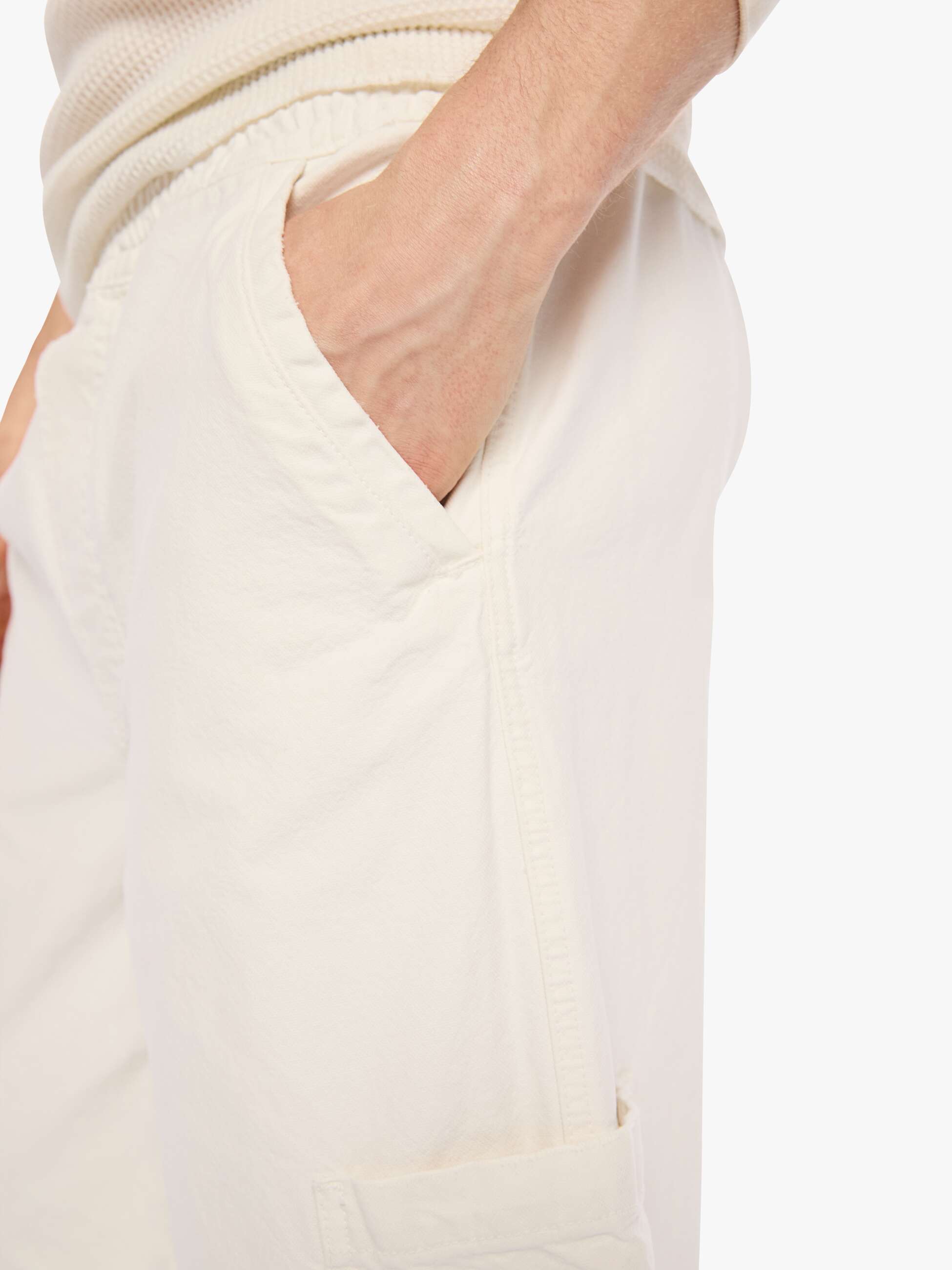 Mother The Short Order Shorts Cream creme Baumwolle