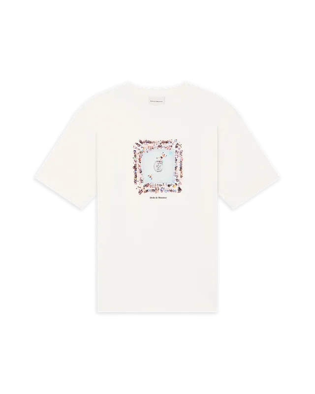 Drôle De Monsieur Boxers Ring Tee-Shirt T-Shirt Off White Baumwolle