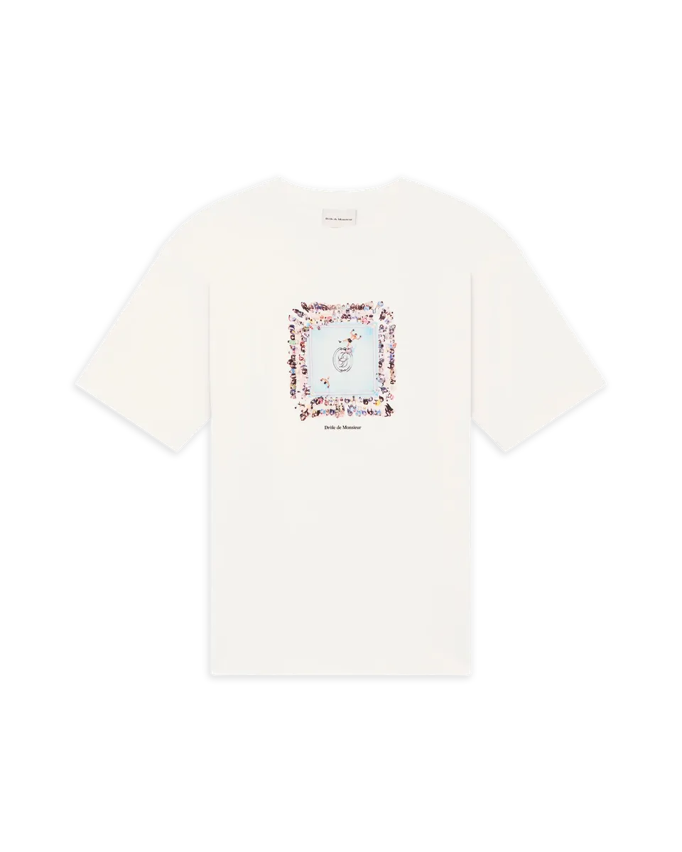Drôle De Monsieur Boxers Ring Tee-Shirt T-Shirt Off White Baumwolle