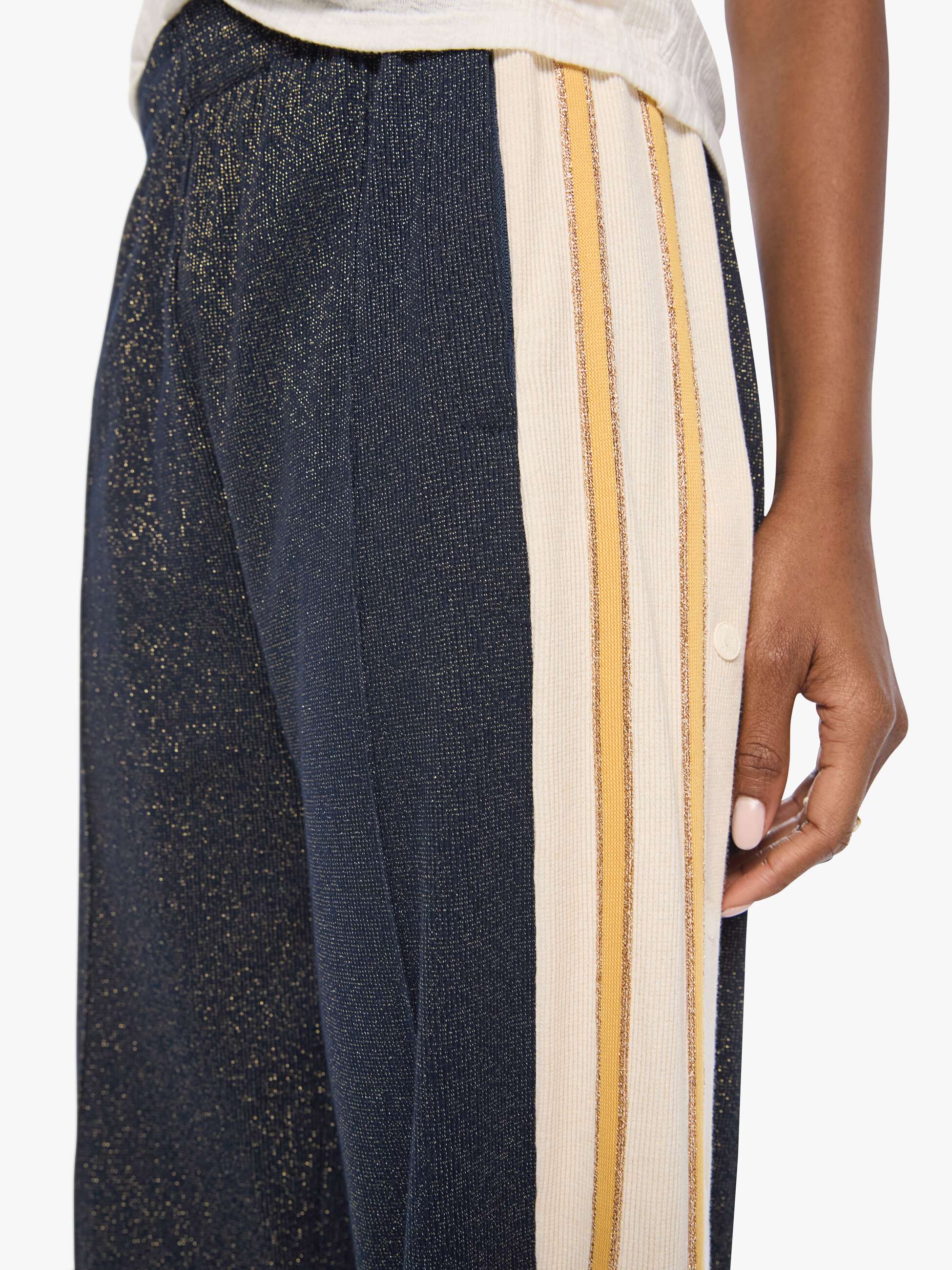 Mother Denim The Personal Best Sneak Trackhose Track Star navy