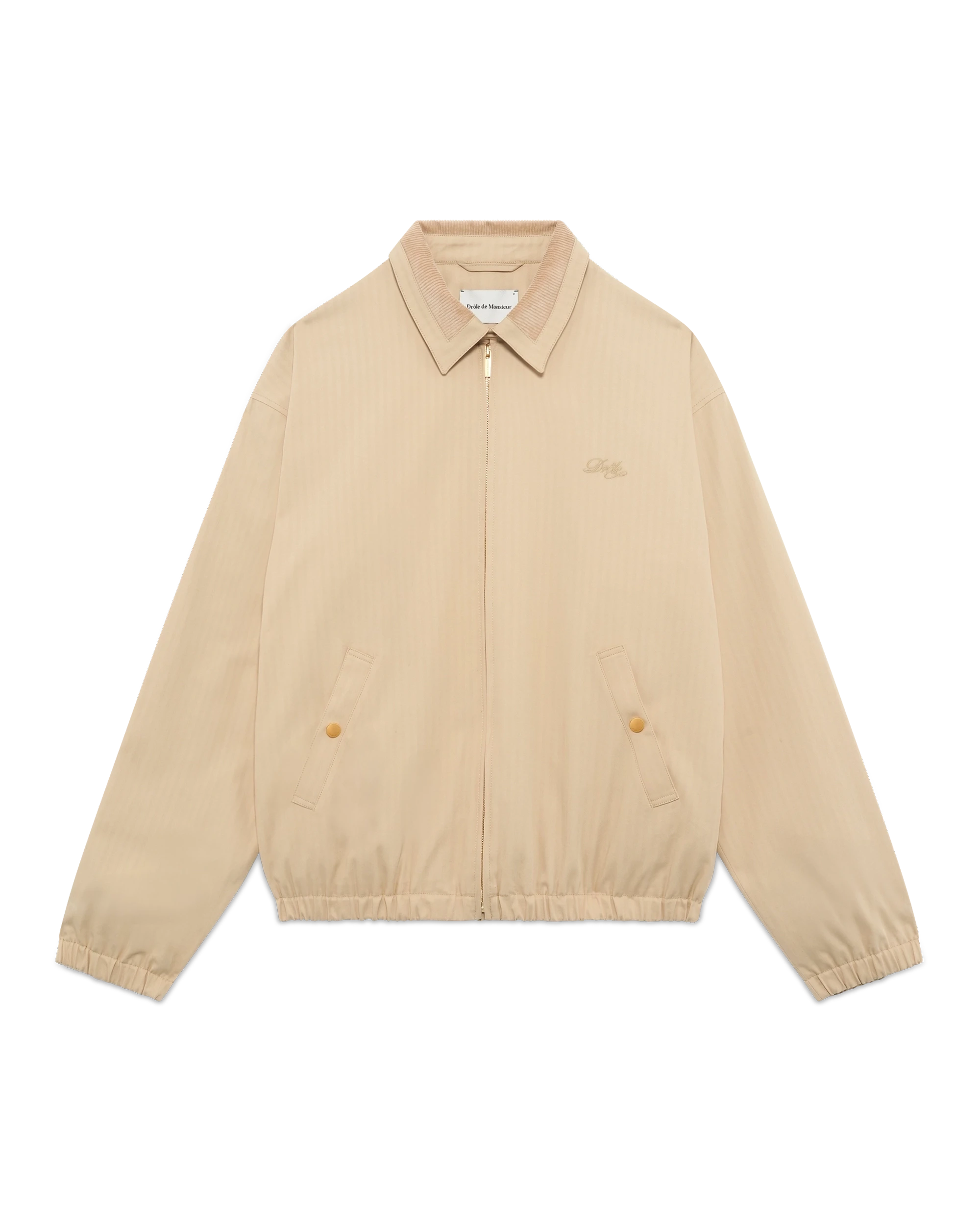 Drôle De Monsieur Le Blouson Drôle Jacke Beige Baumwolle