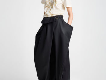 J.W. Anderson Twist Trousers Damen Hose Navy Baumwolle