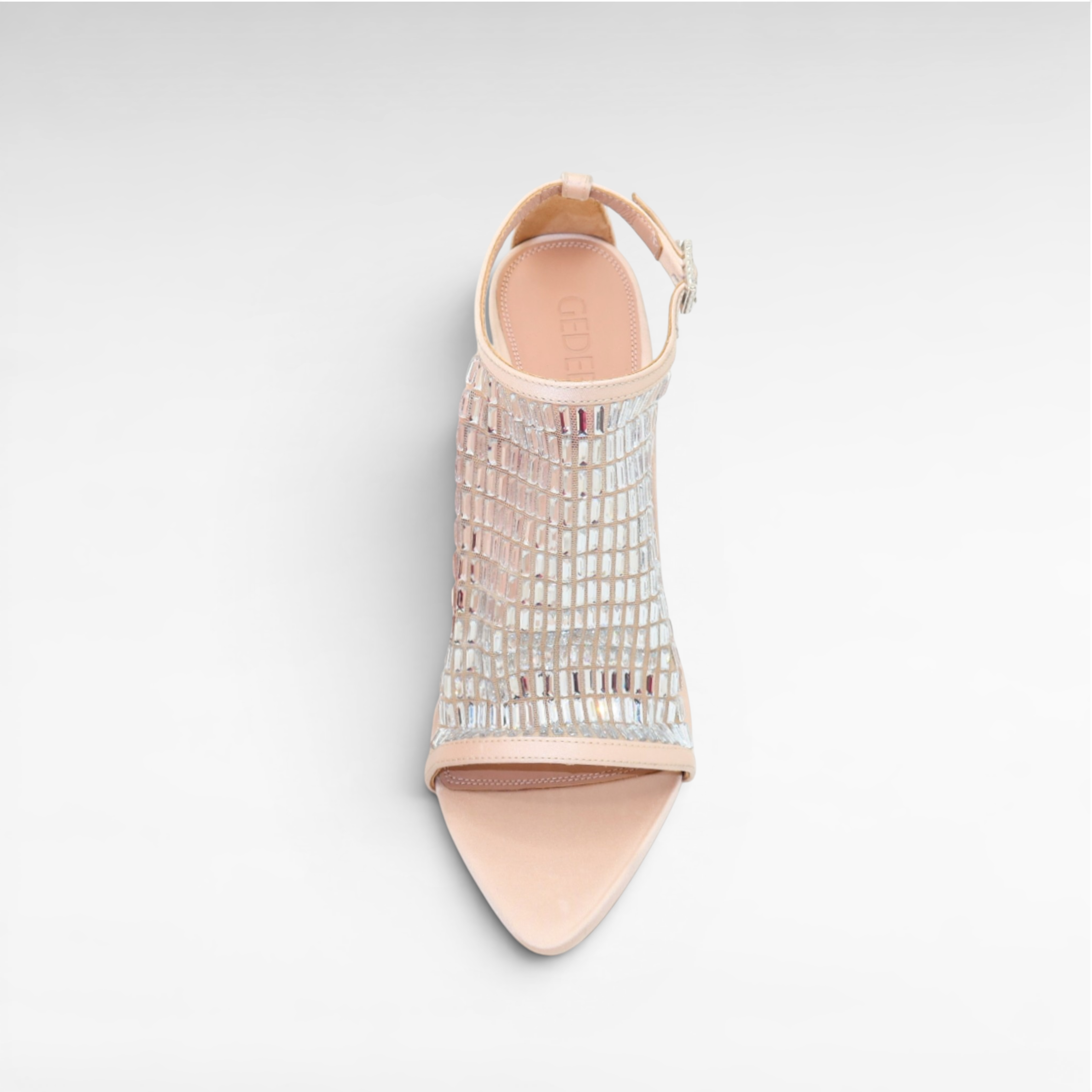 Gedebe Lumière Sandal Satin-Sandalen Kristall