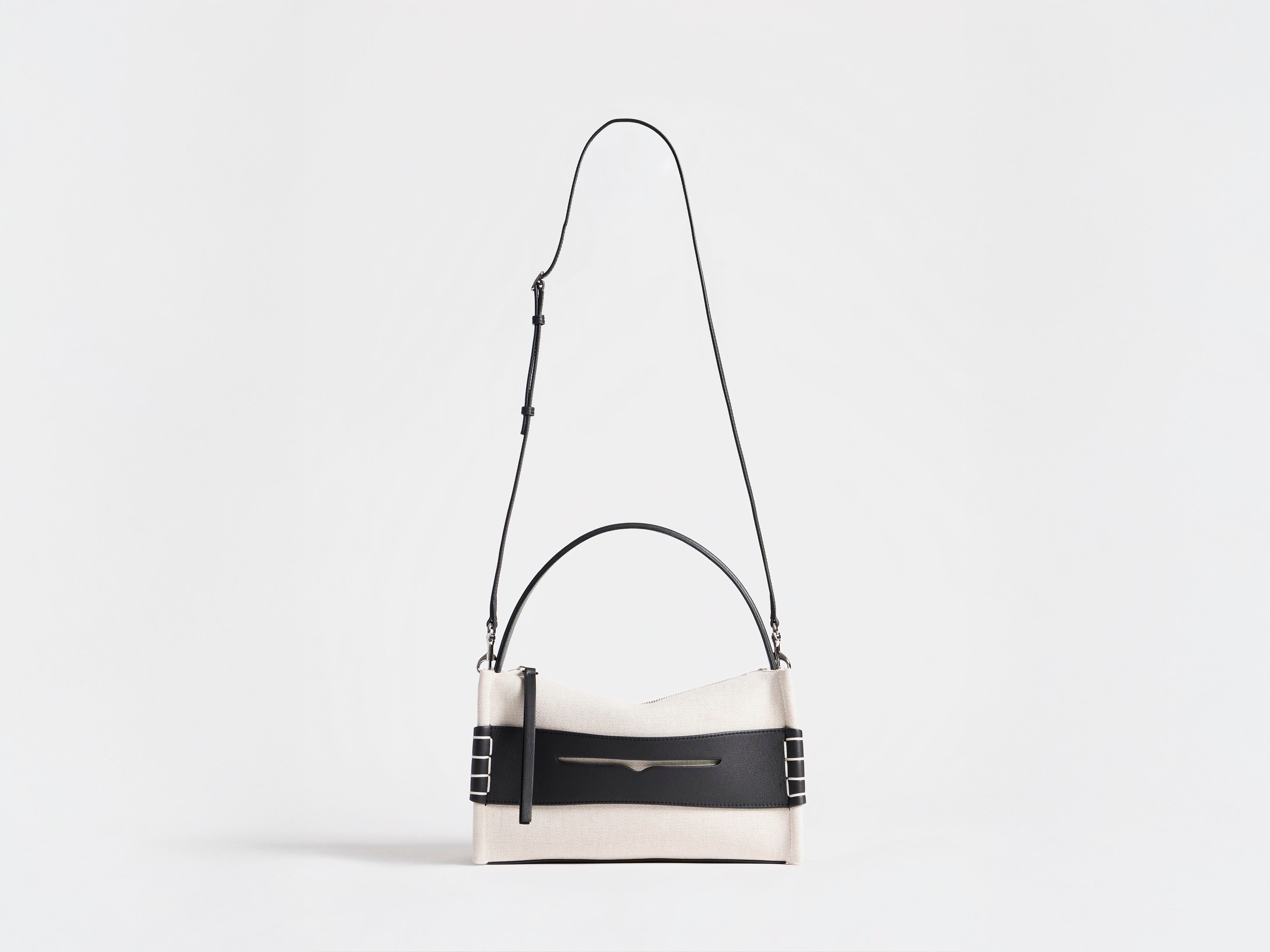 J.W.Anderson Loafer Bag Tasche Canvas Schwarz Leder