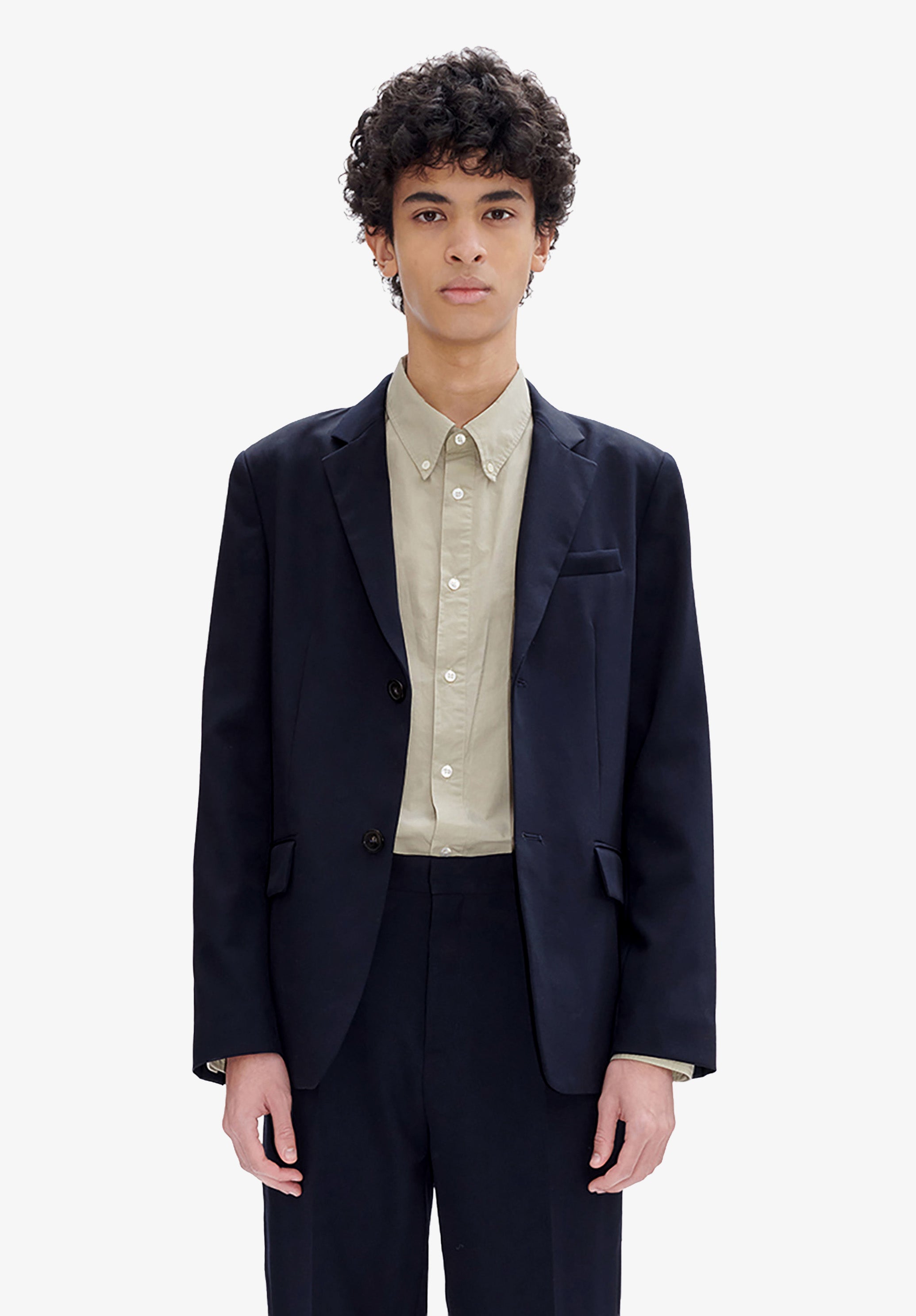 A.P.C. Sakko Marine Wollmix Gerade 2-Knopf