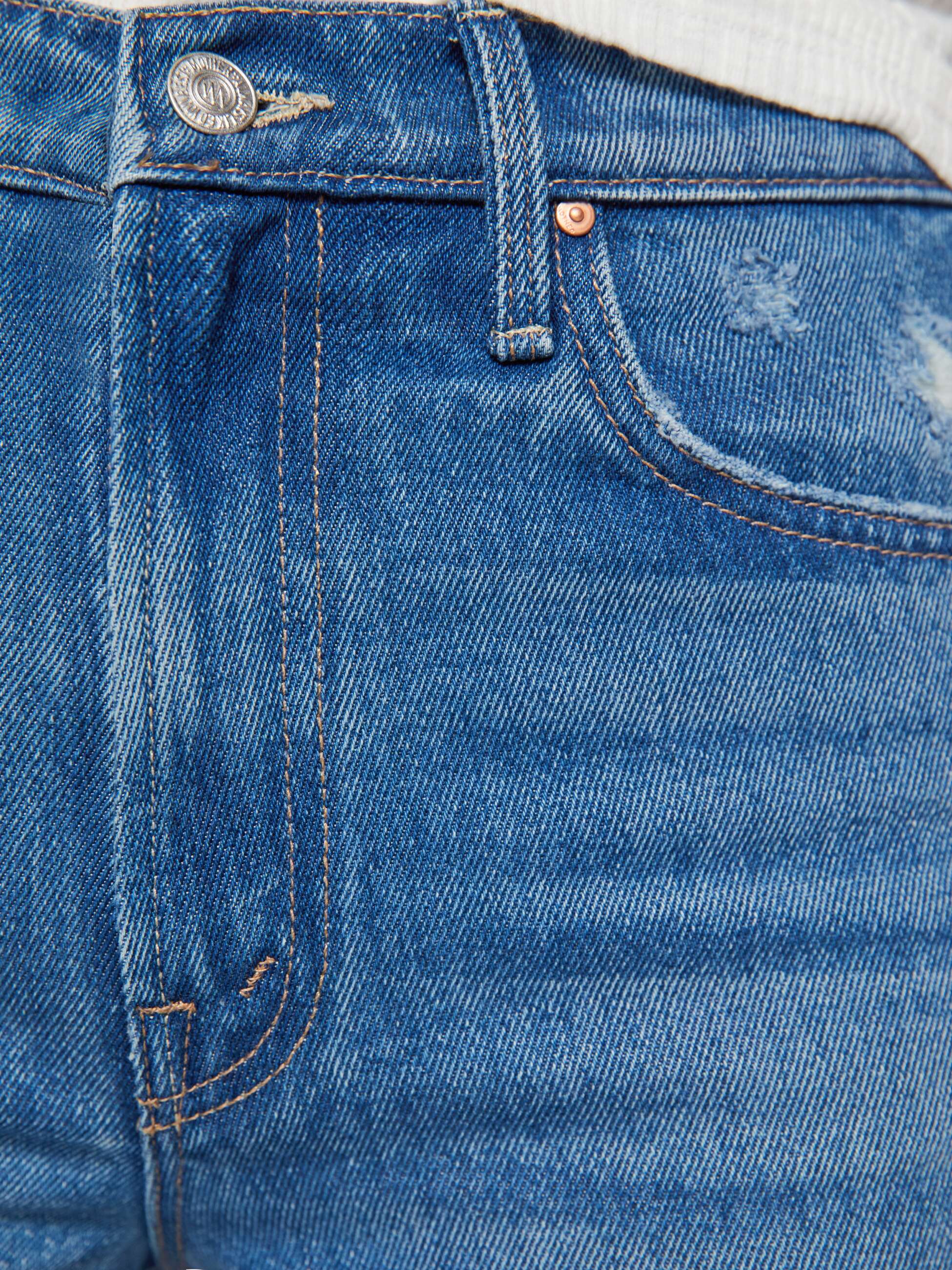 Mother Denim The Ditcher Roller Zip Skimp Jeans Tutu Much To Handle