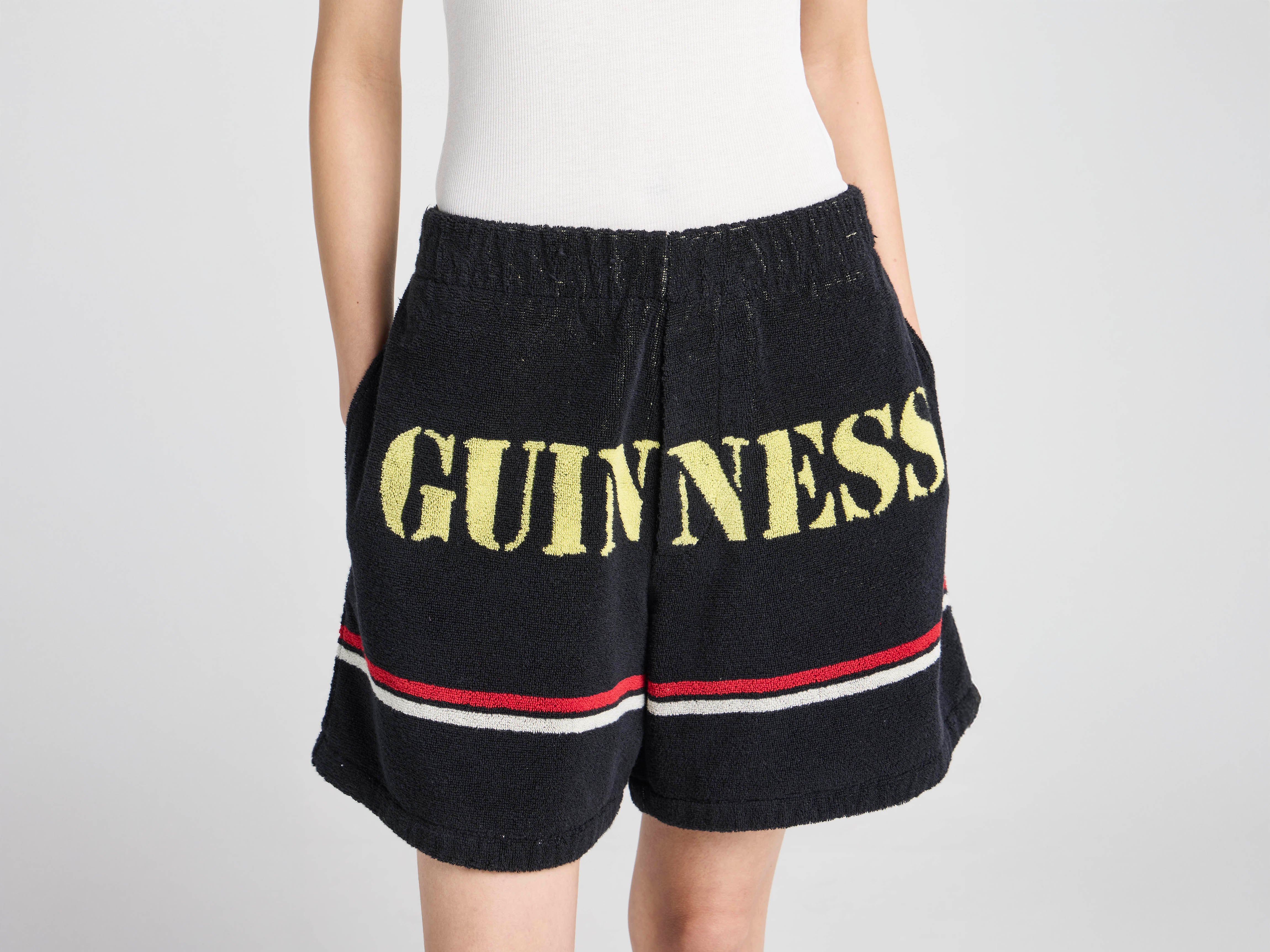JW Anderson x Guinness Towelling Shorts Schwarz Unisex