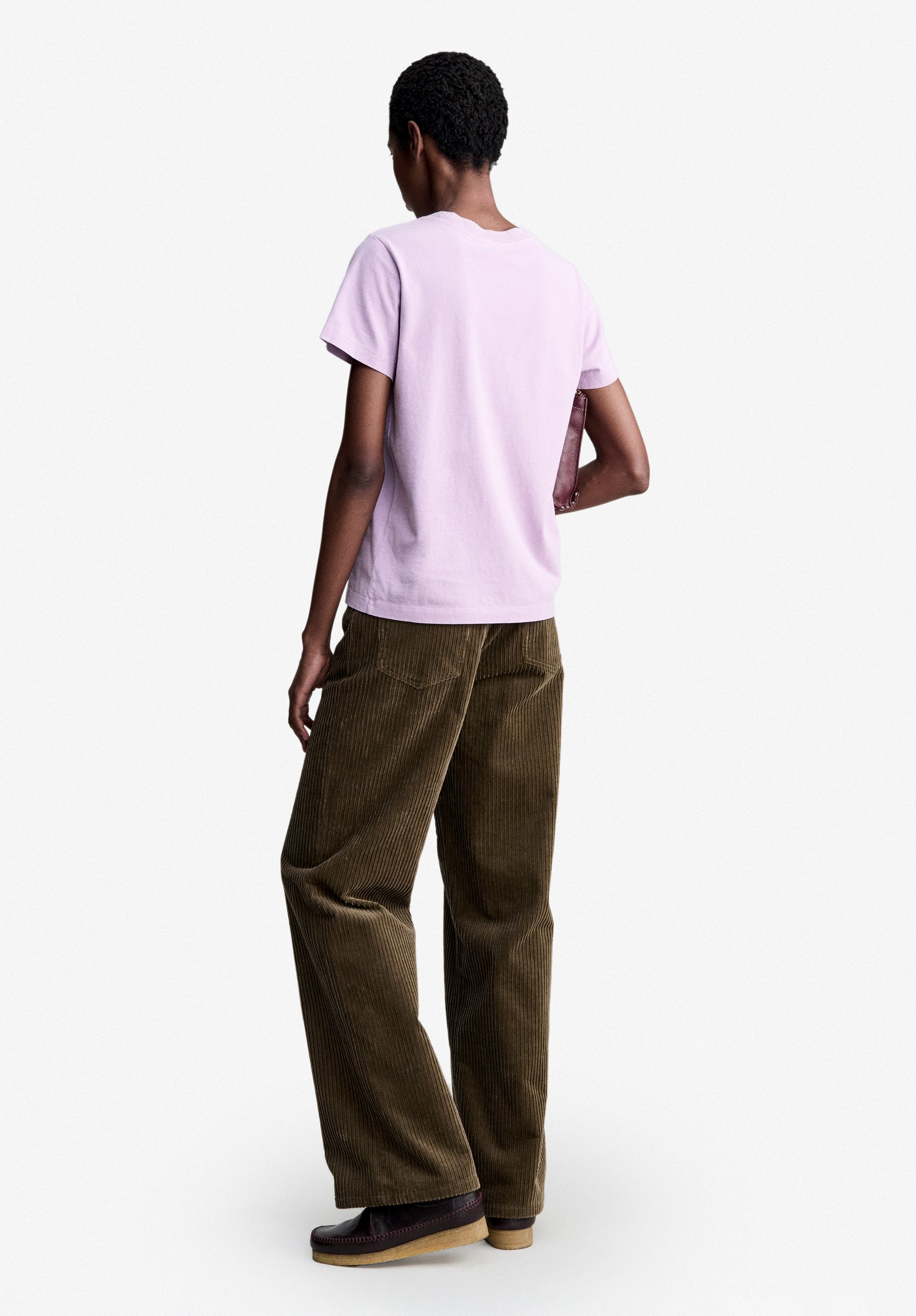 A.P.C. Rue Madame T-Shirt Rosa Bio-Baumwolle L