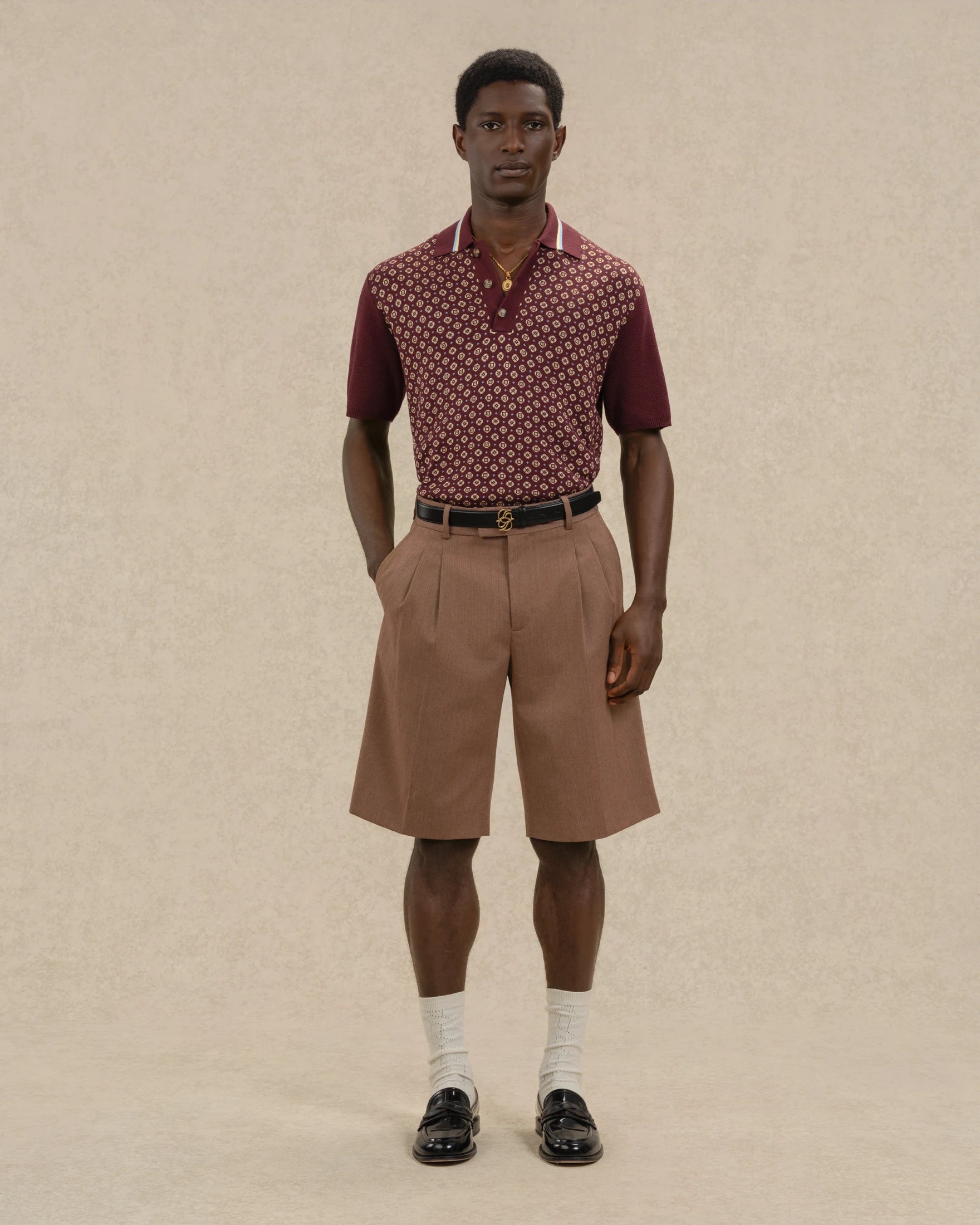 Drôle De Monsieur Short Tailleur Shorts Braun Wolle
