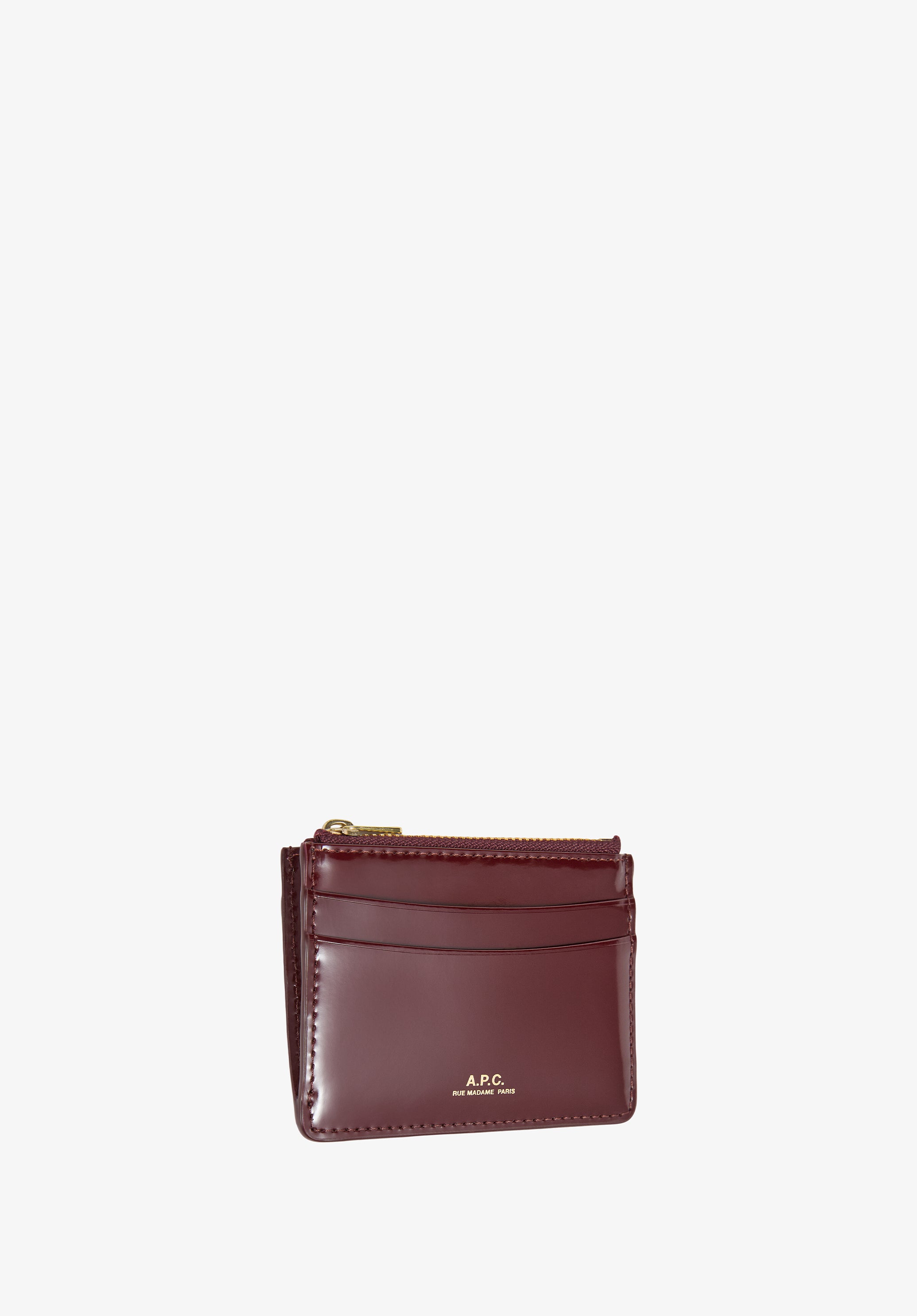 A.P.C. Paris Kartenhalter Leder TU Reißverschluss