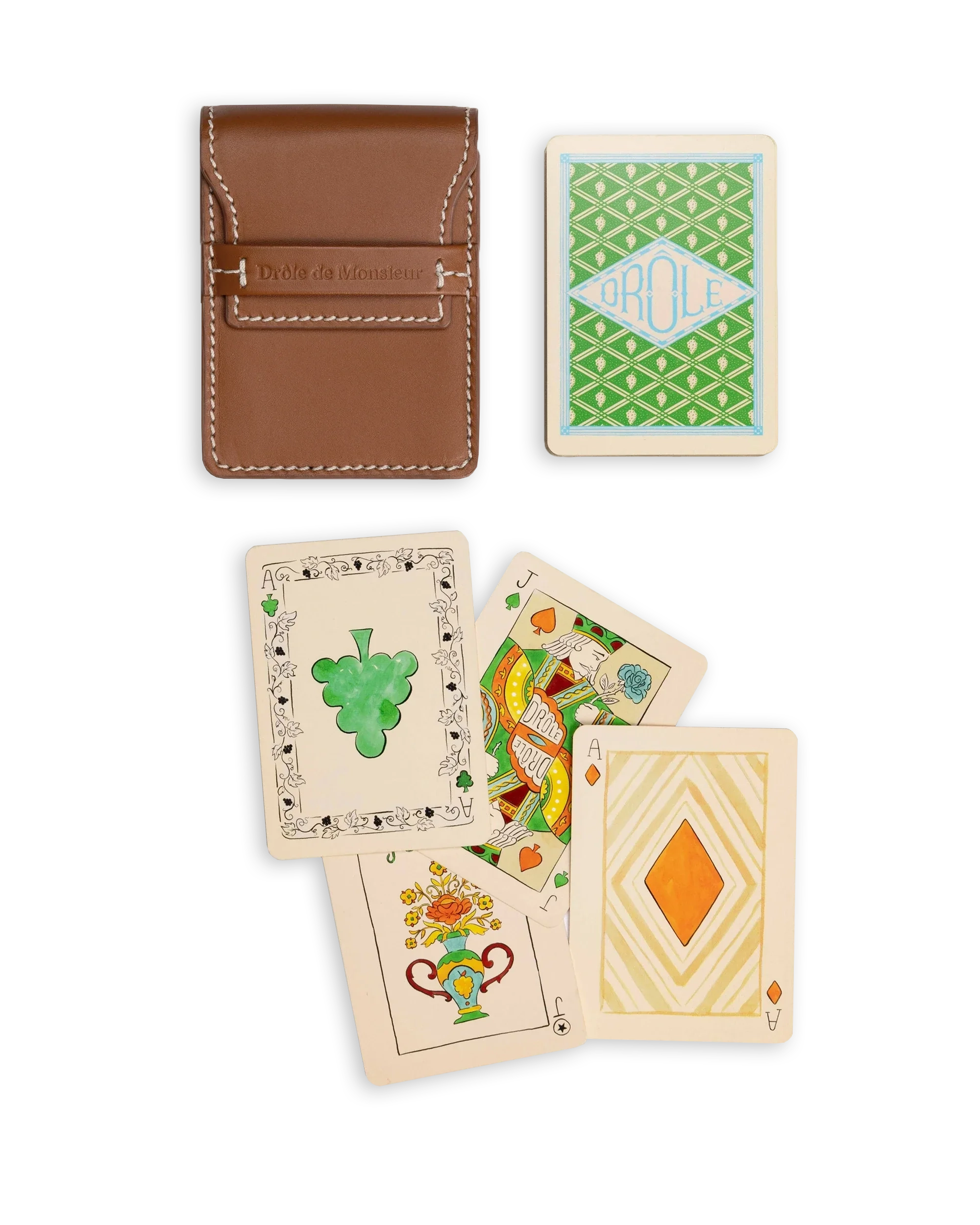 Drôle De Monsieur Le Jeu de Cartes Spielkarten Braun OS