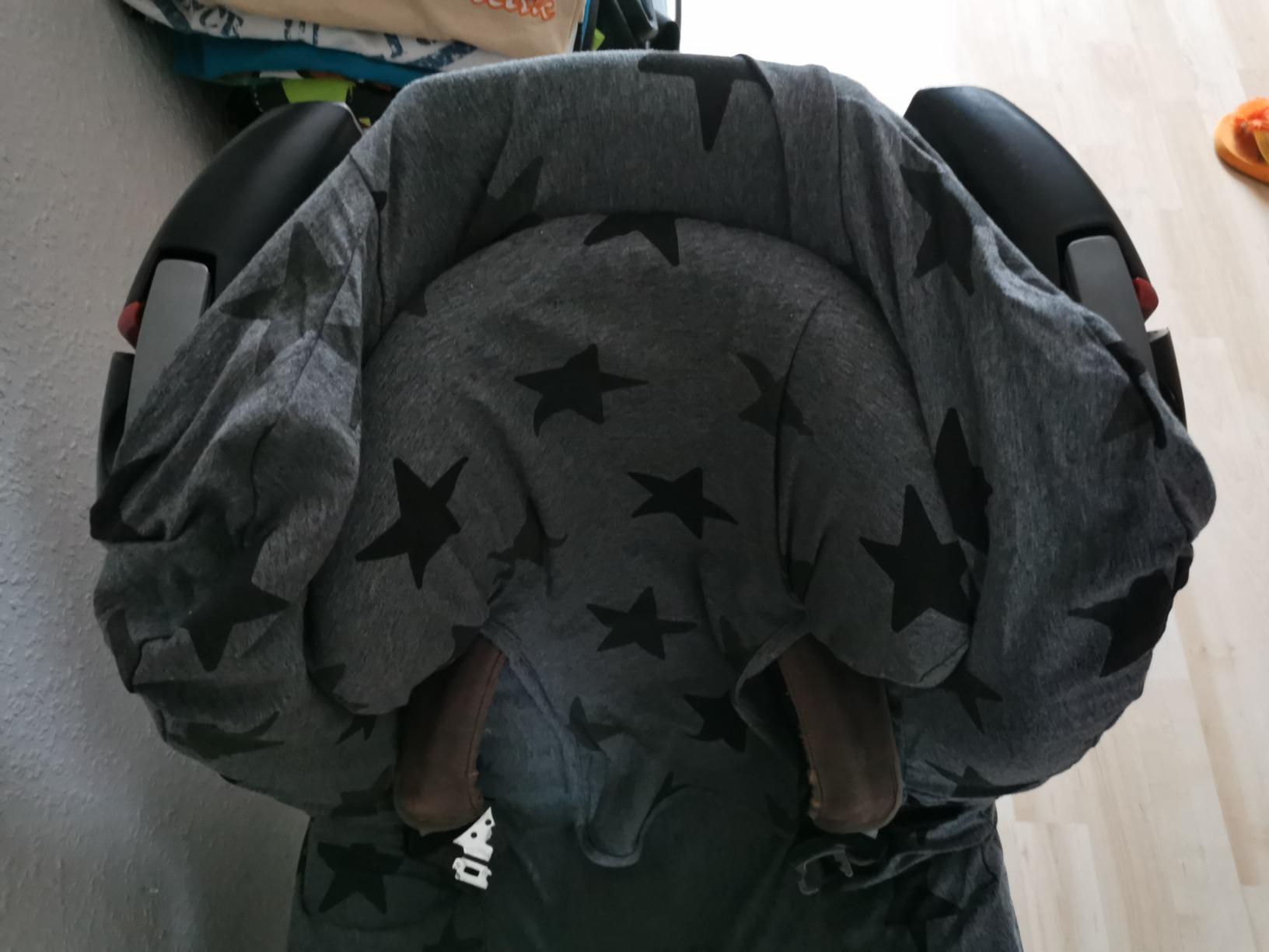 DOOKY Seat Cover Group 1 Grey Stars Sitzbezug grau 9-18 kg