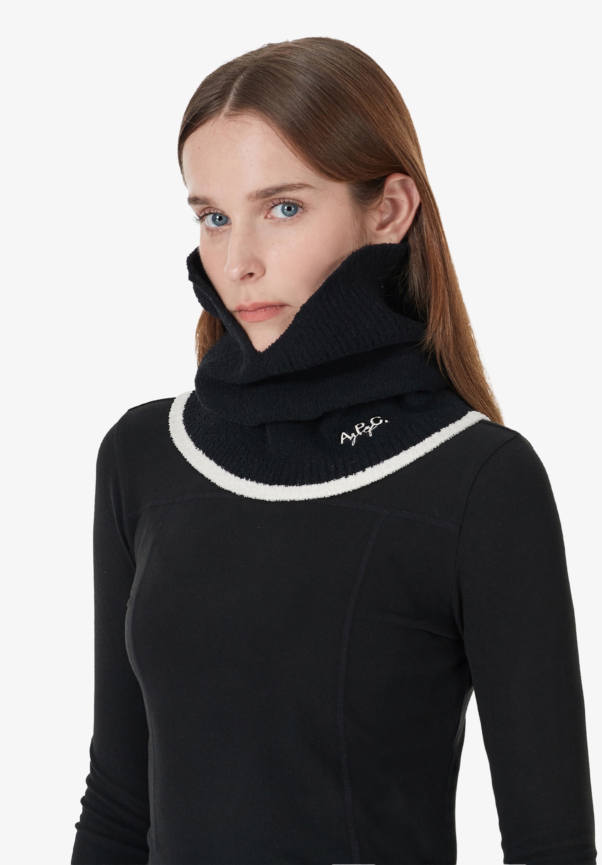 A.P.C. Golf Halstuch Schal Weiß TU