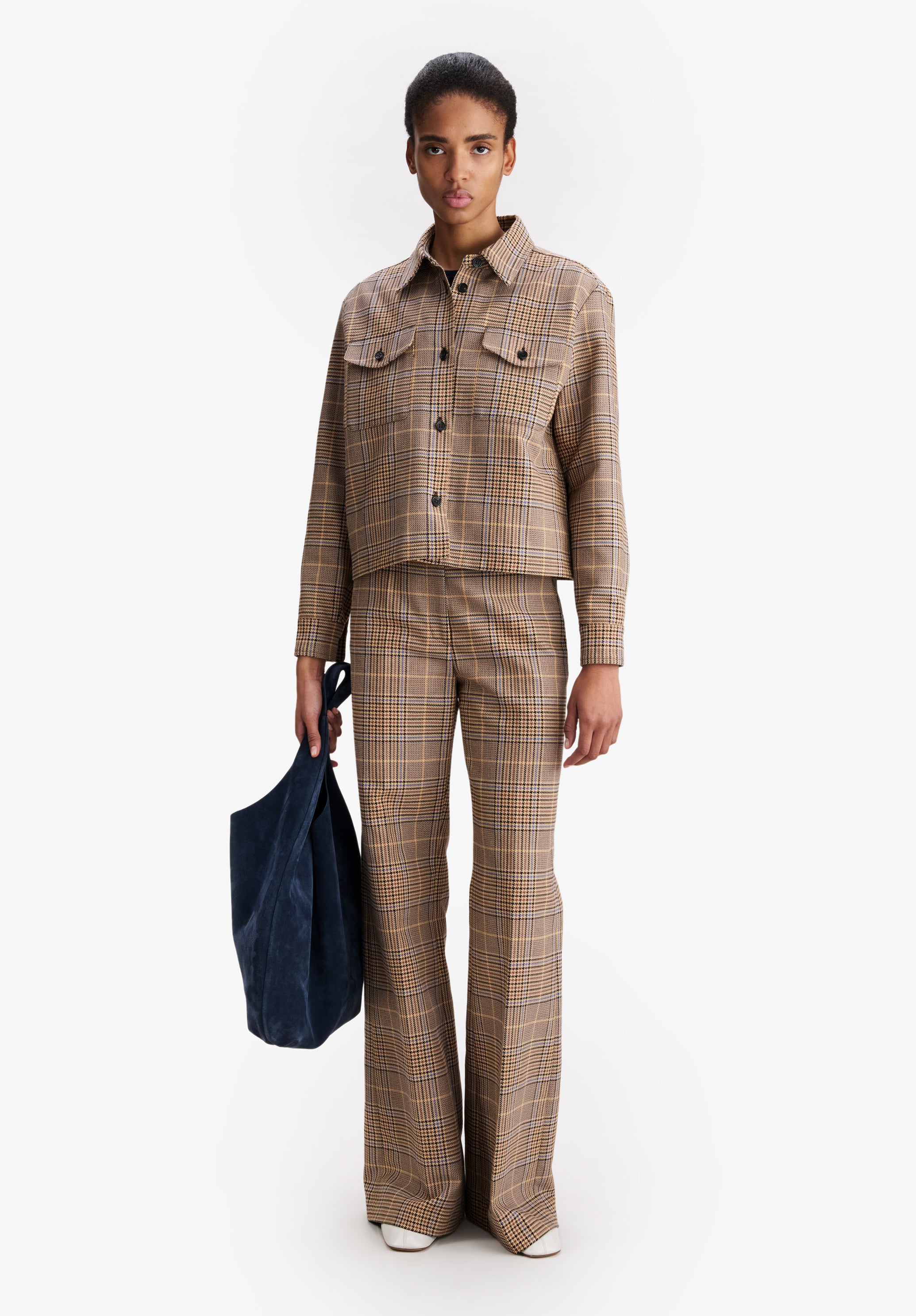 A.P.C. Coats Jacke braun kariert Baumwolljacke