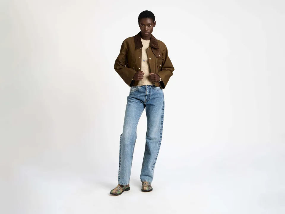 J.W.Anderson Coats Barn Jacket Damen Dunkeloliv Waxed