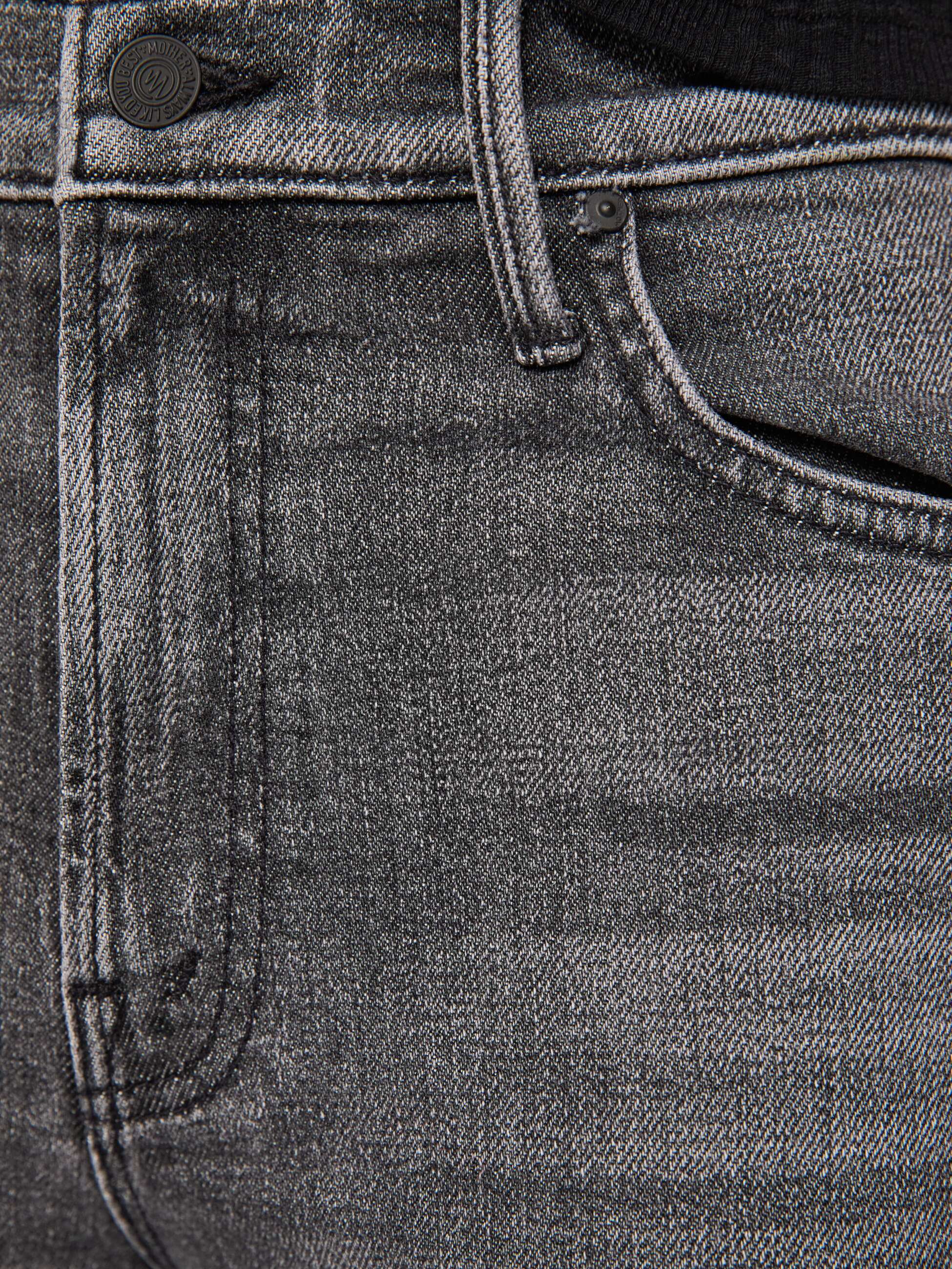 Mother The Kick It Jeans Cliffhanger High-Rise Grau