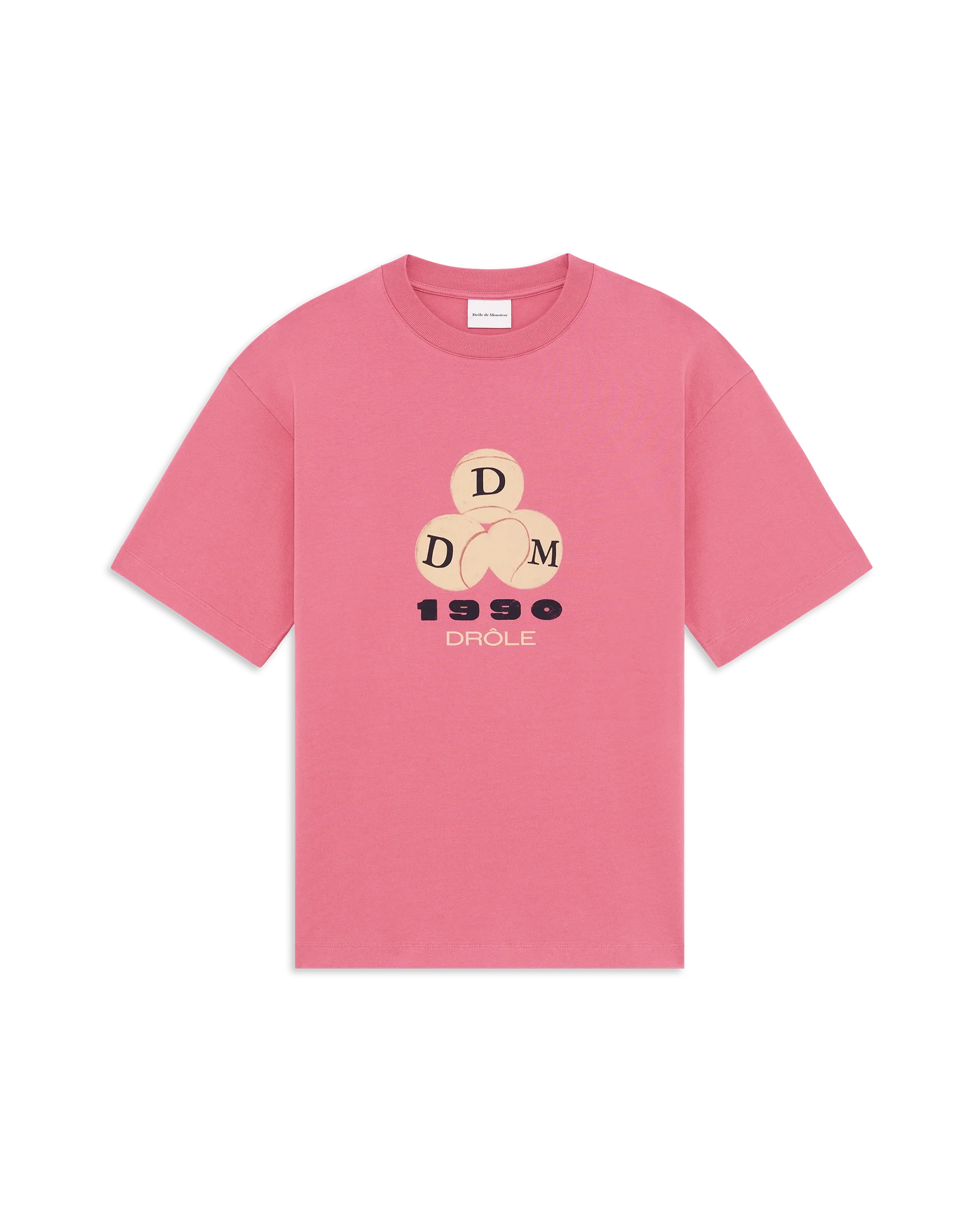 Drôle De Monsieur Drôle 1990 T-Shirt Rosa Jersey
