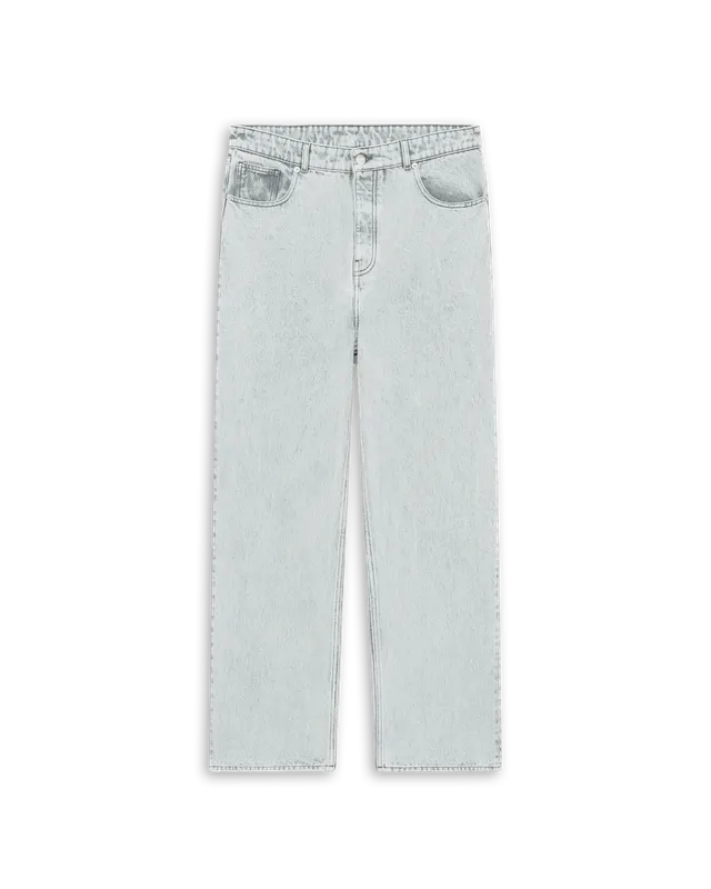 Drôle De Monsieur Le Jean Droit Gris Jeans Grau Straight