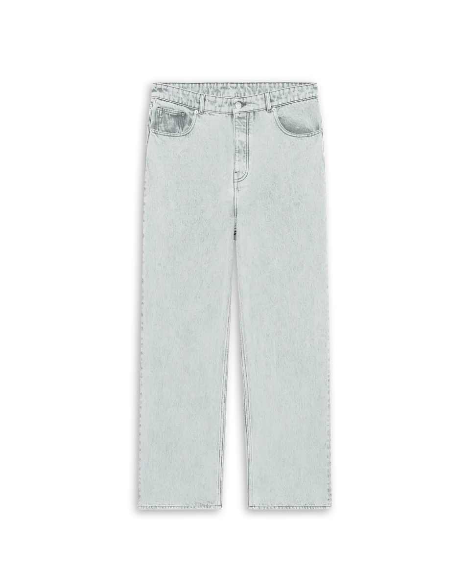 Drôle De Monsieur Le Jean Droit Gris Jeans Grau Straight