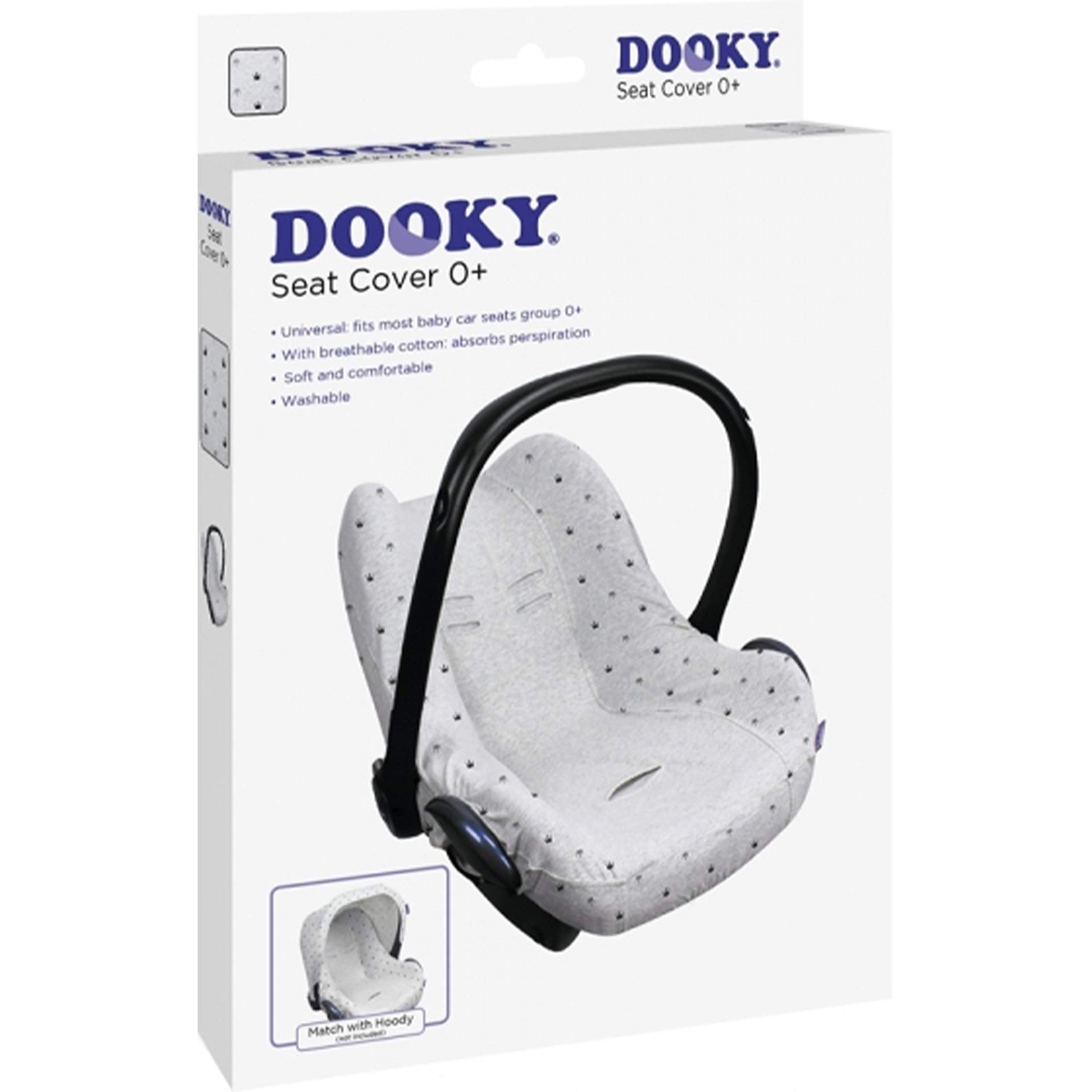 Dooky Hoody Sonnenschutz Light Grey Crown mit Seat Cover 0+
