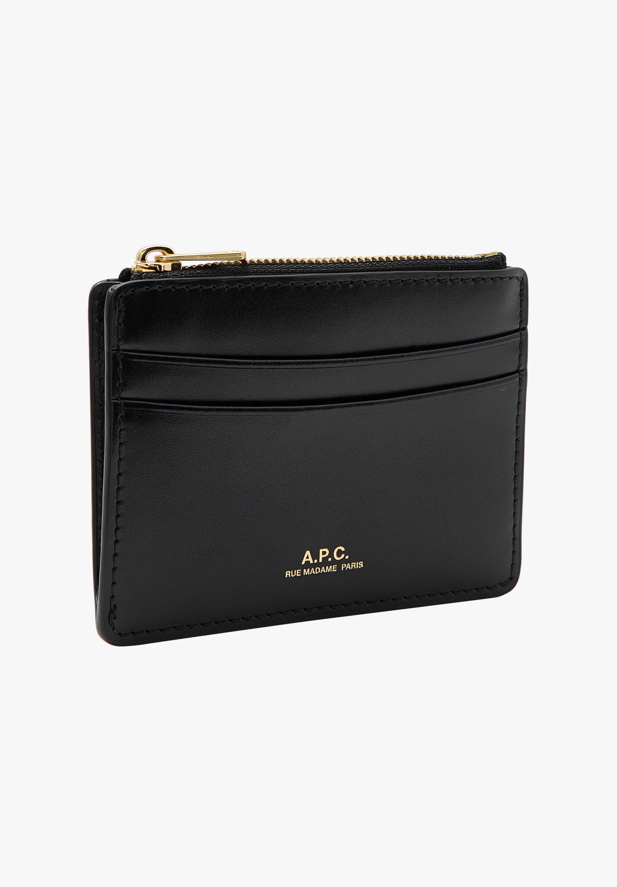 A.P.C. Paris Kartenhalter Reissverschluss Logo
