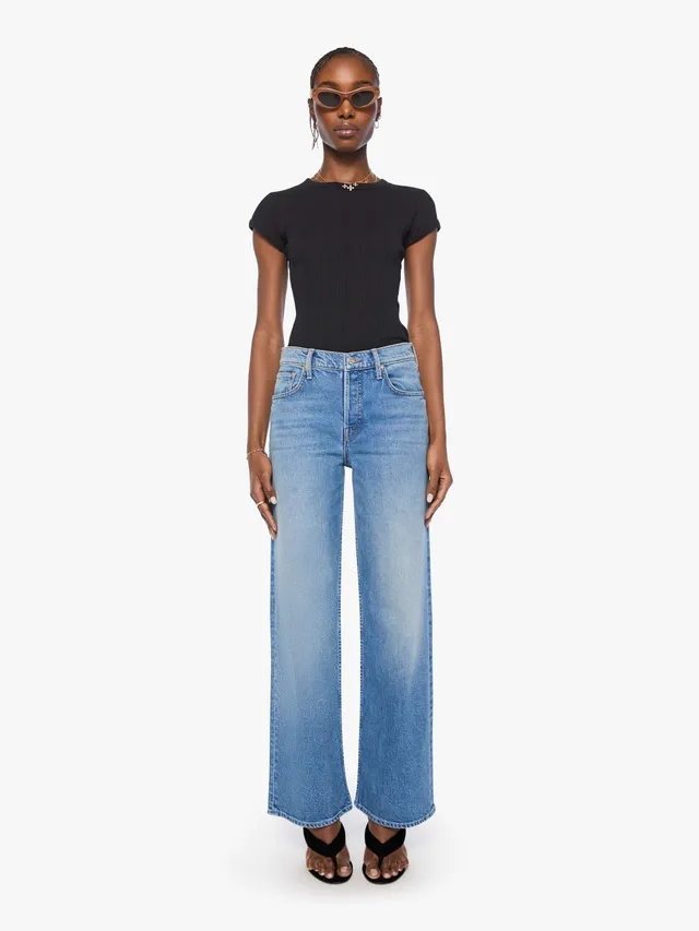 Mother The Rerun Skimp Jeans Just An Animal Wide Leg