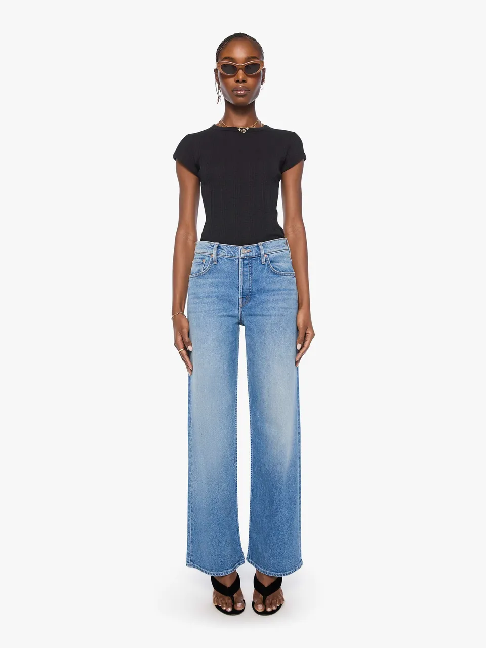Mother The Rerun Skimp Jeans Just An Animal Wide Leg