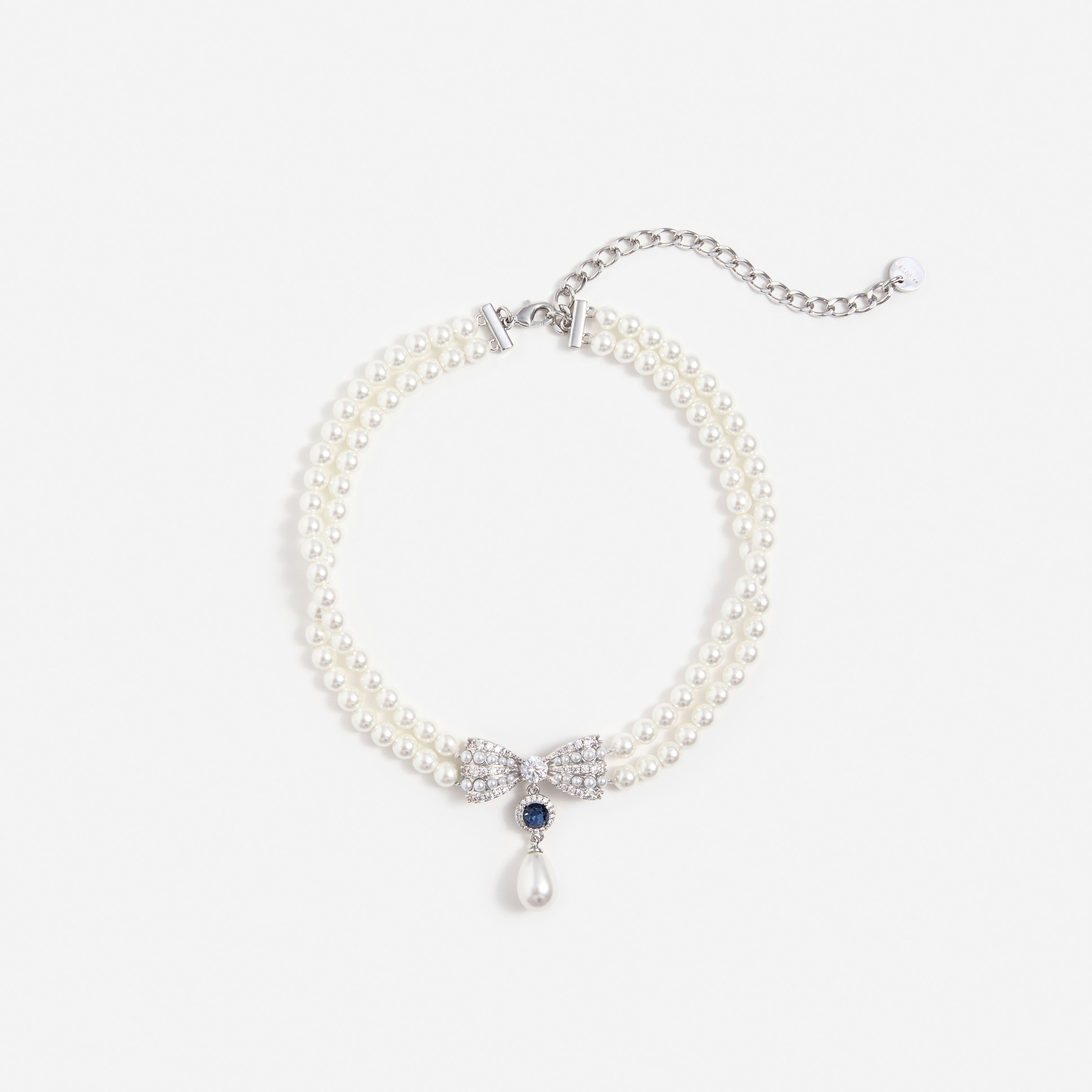 Self Portrait Pearl Crystal Bow Halskette Perle One Size