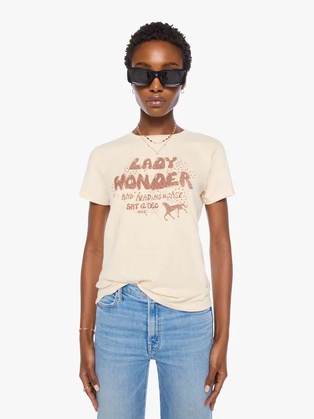 Mother Boxy Goodie Goodie T-Shirt Lady Wonder Creme