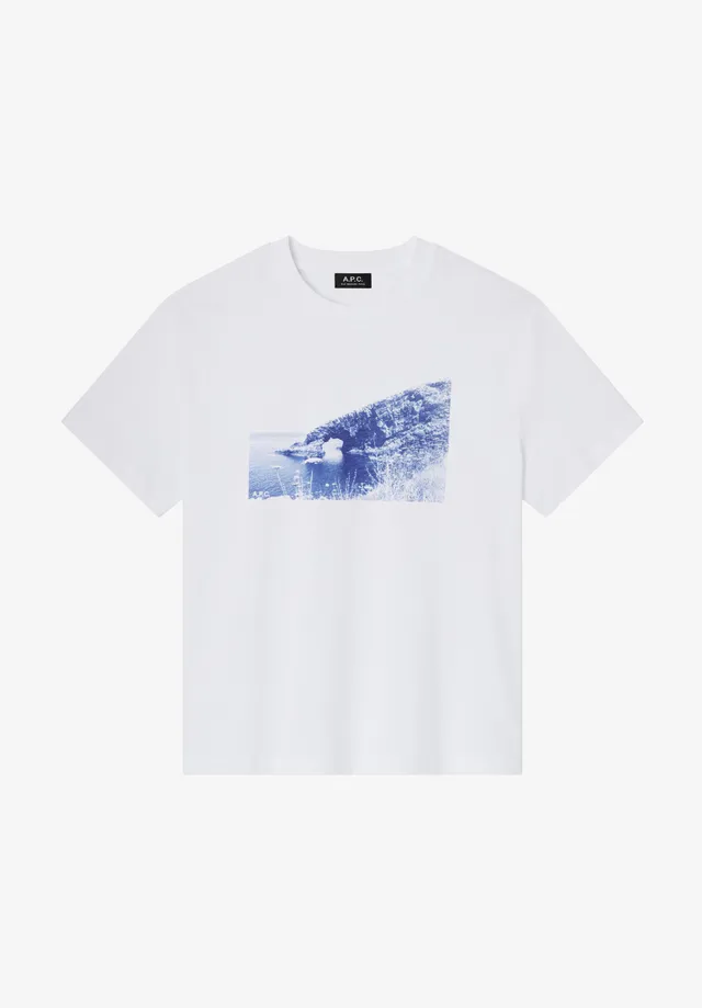 A.P.C. Falaise T-Shirt L weiß Fotodruck