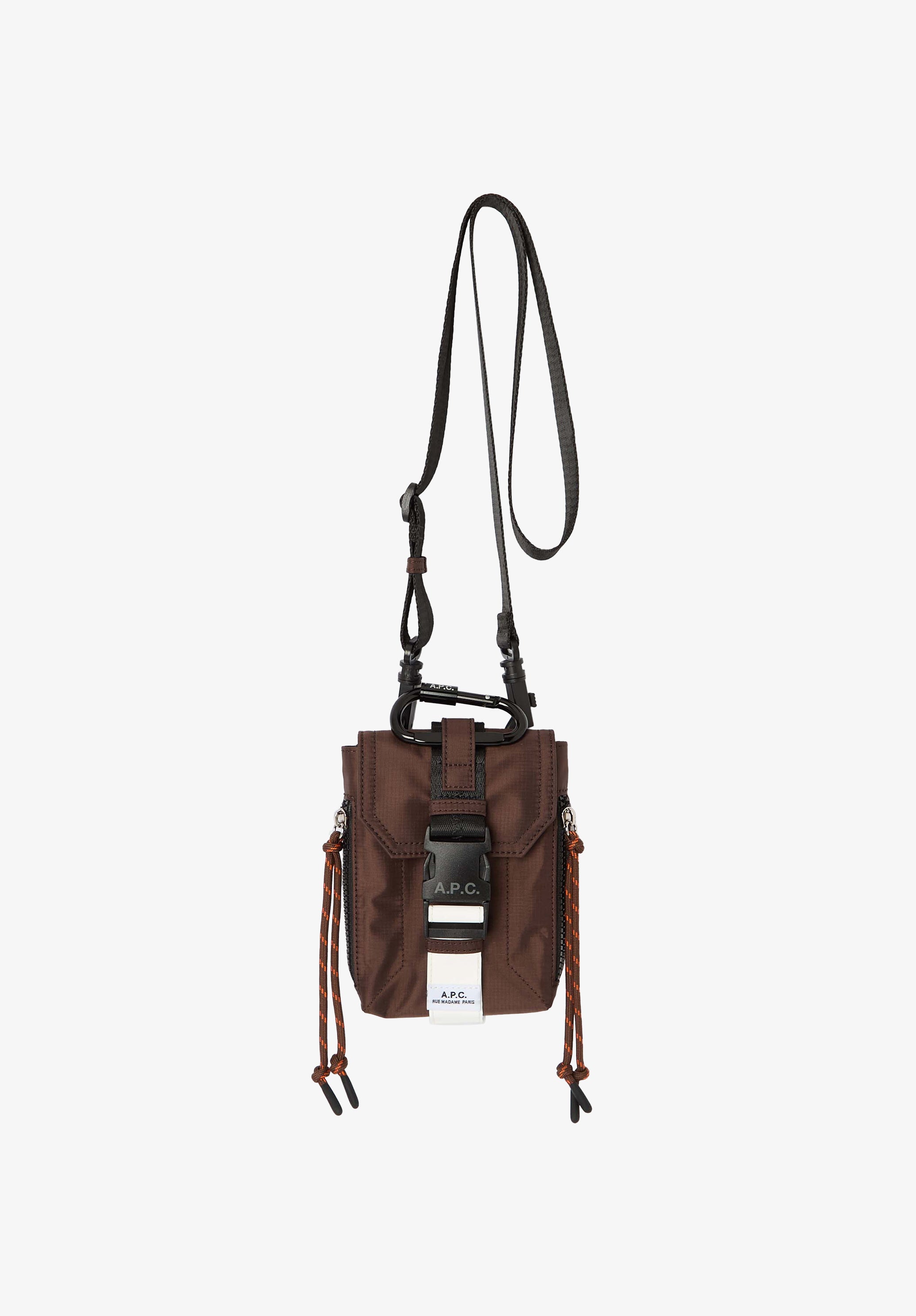 A.P.C. Trek Crossbody Pouch Umhängetasche Braun