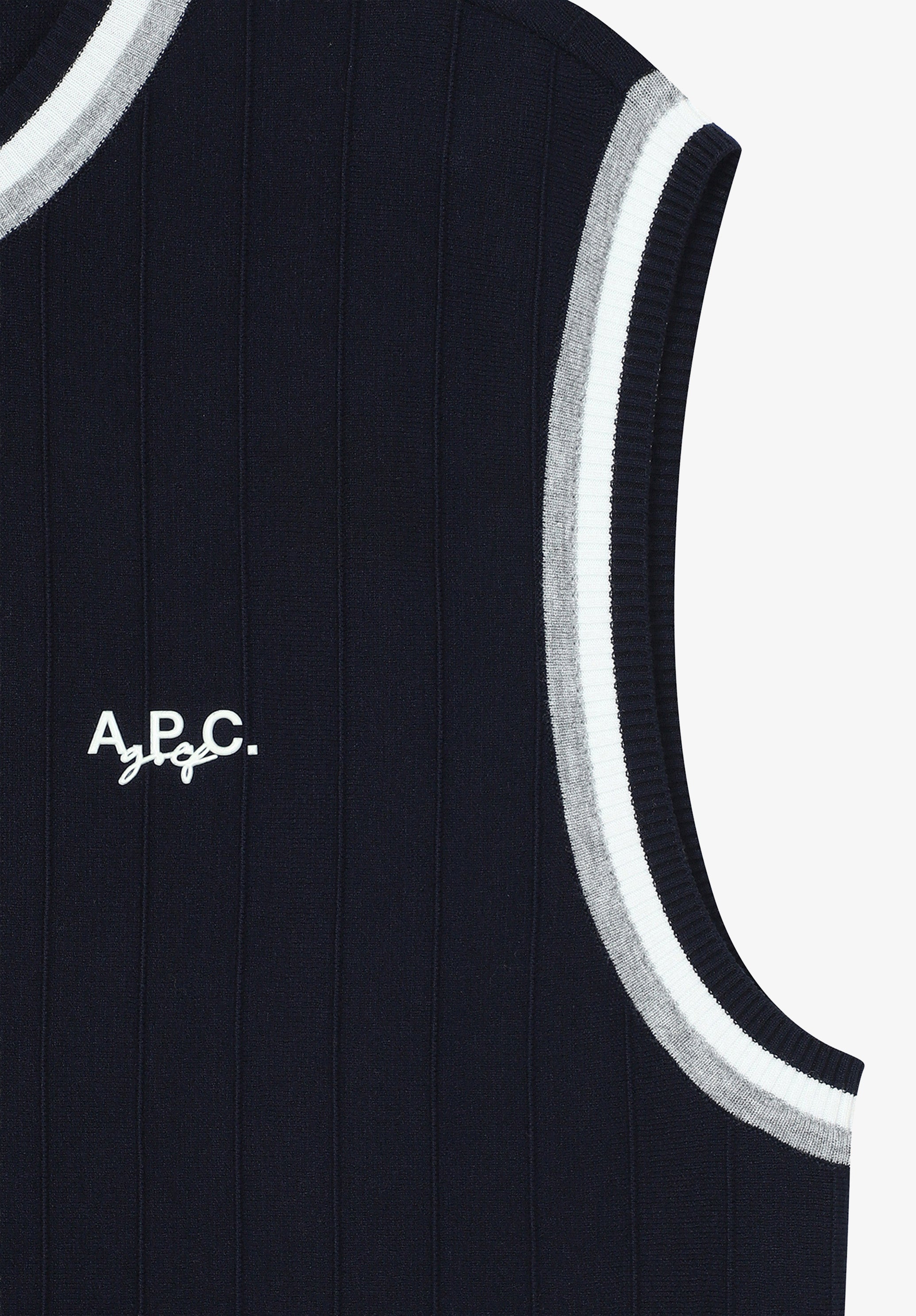 A.P.C. Golf Ärmelloser Pullover Rundhals S-XL