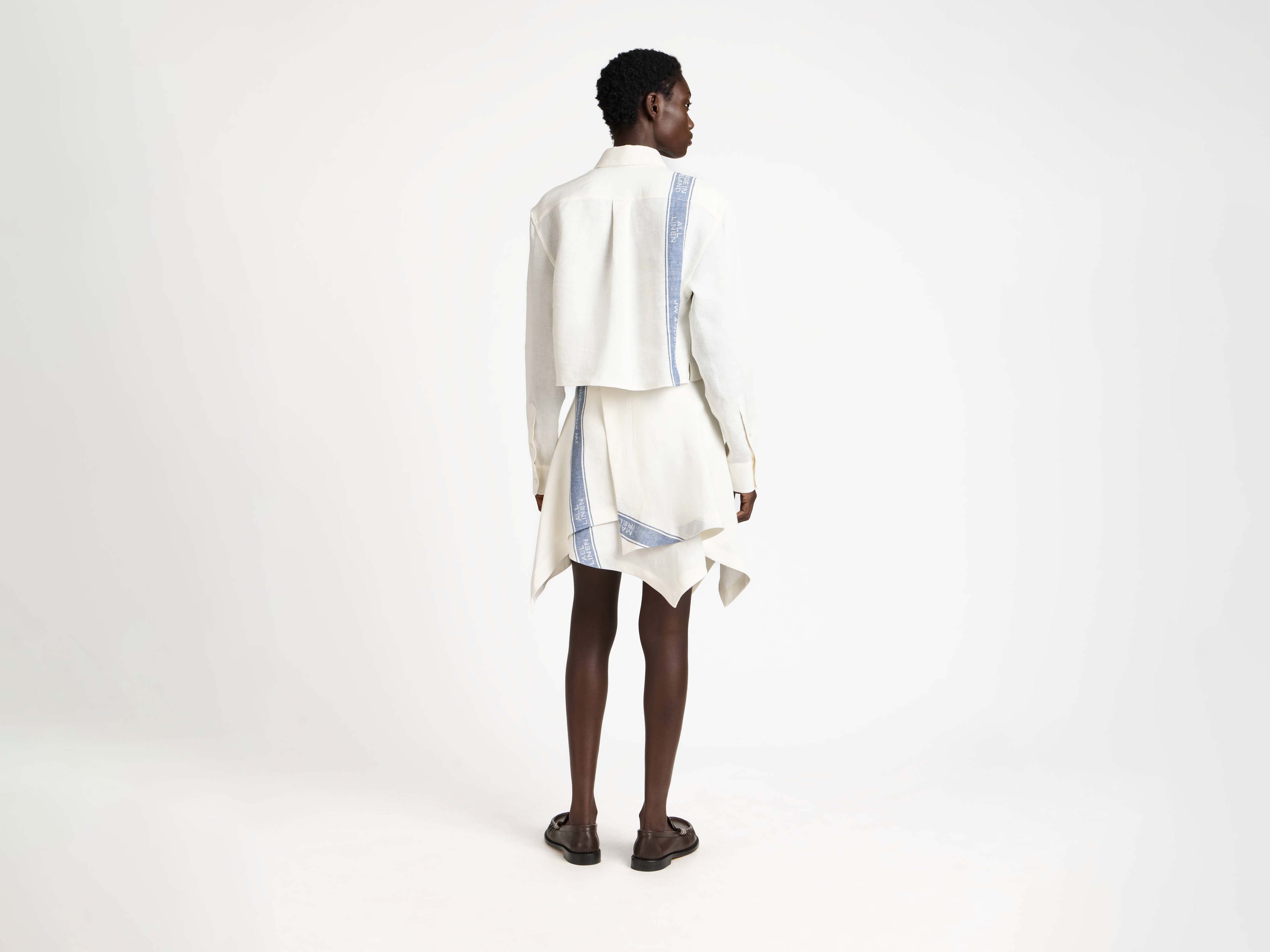 J.W. Anderson Panel Rock Damen off-white blau Leinen