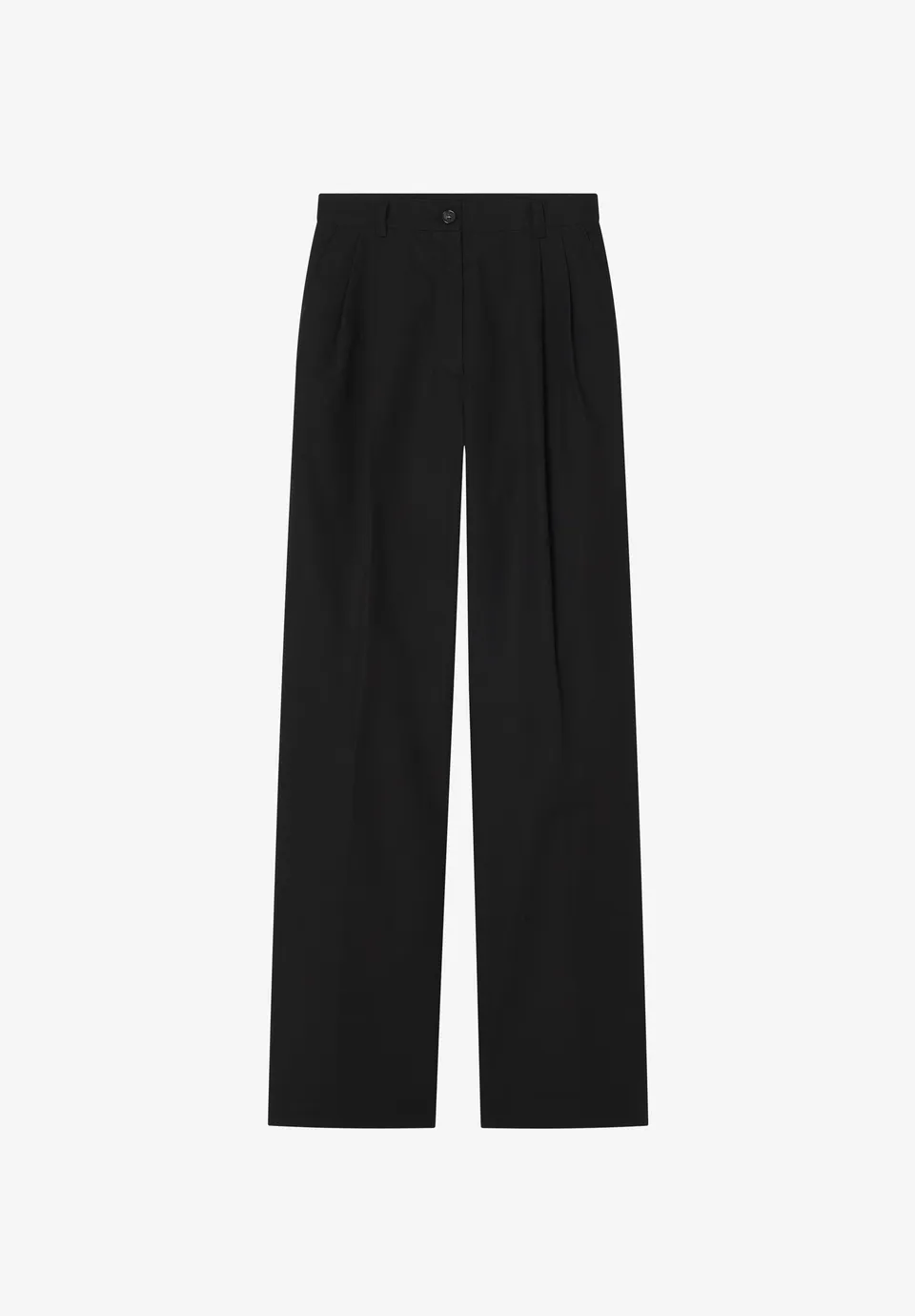 A.P.C. Hose Bio-Baumwolle Schwarz Weit Mittelhoch