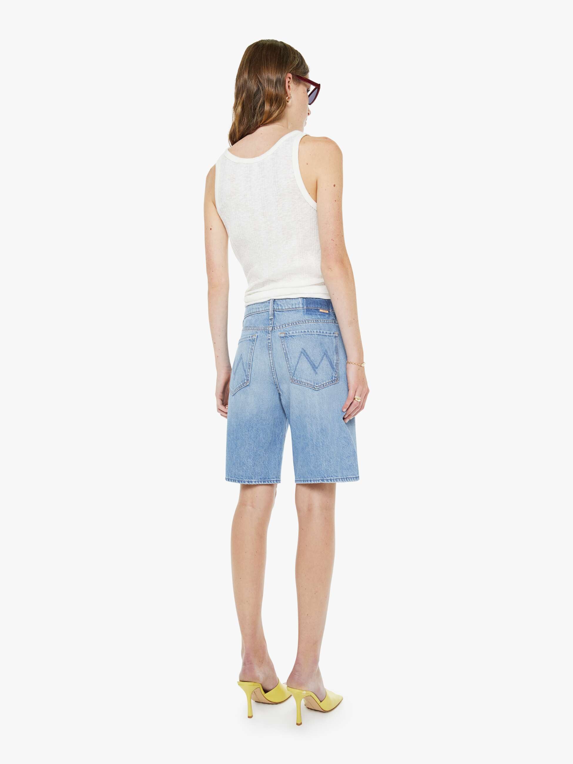 Mother The Undercover Bermuda Short Last Bite Hellblau