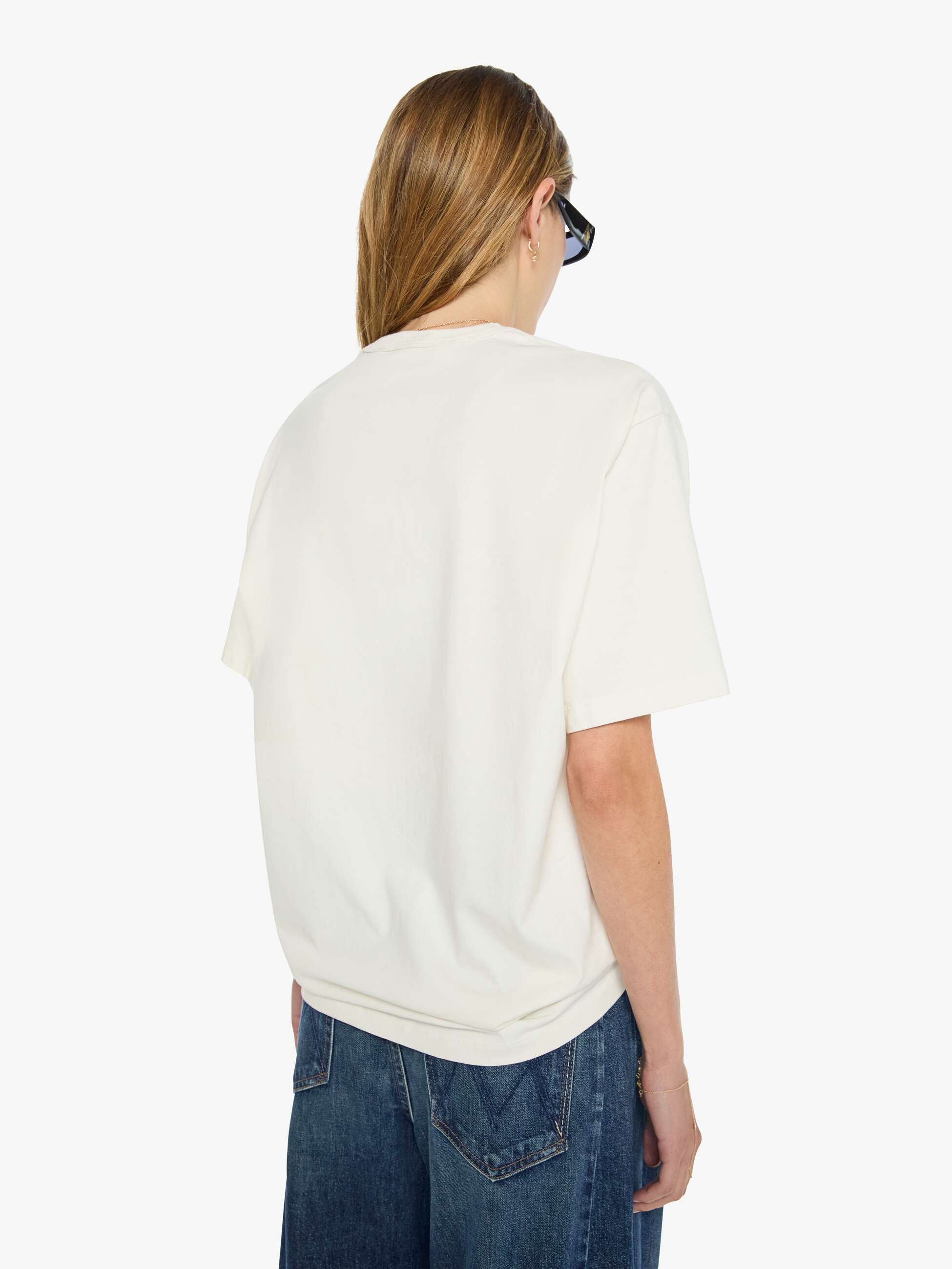 Mother Denim The Big Boy T-Shirt Weiss Fly With Vixen-6