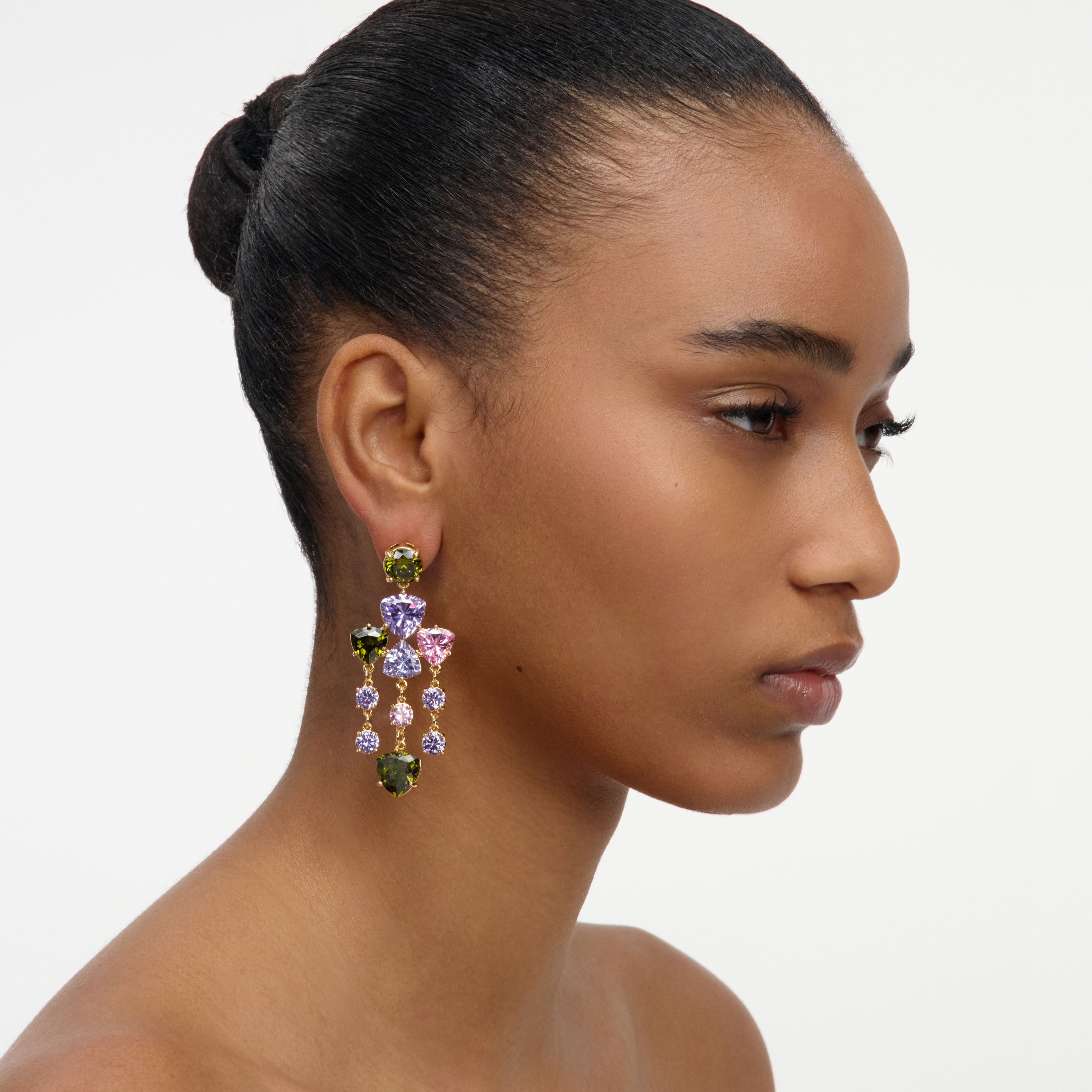Self Portrait Multi Crystal Droplet Ohrringe Bunt One Size Kristall