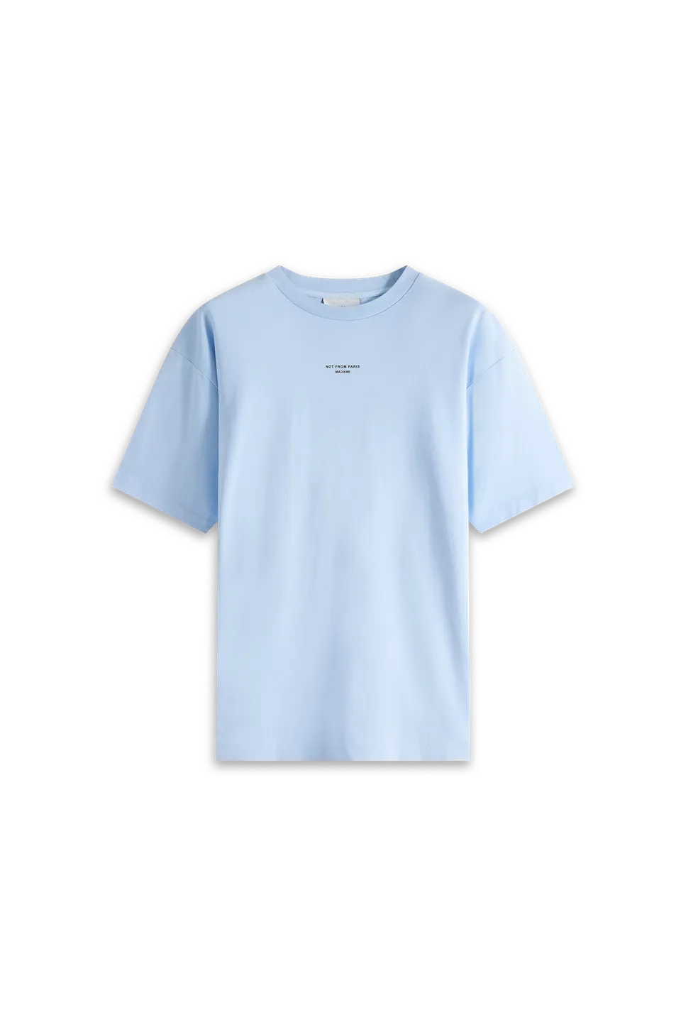 Drôle De Monsieur Le T-Shirt Slogan Classique T-Shirt Hellblau