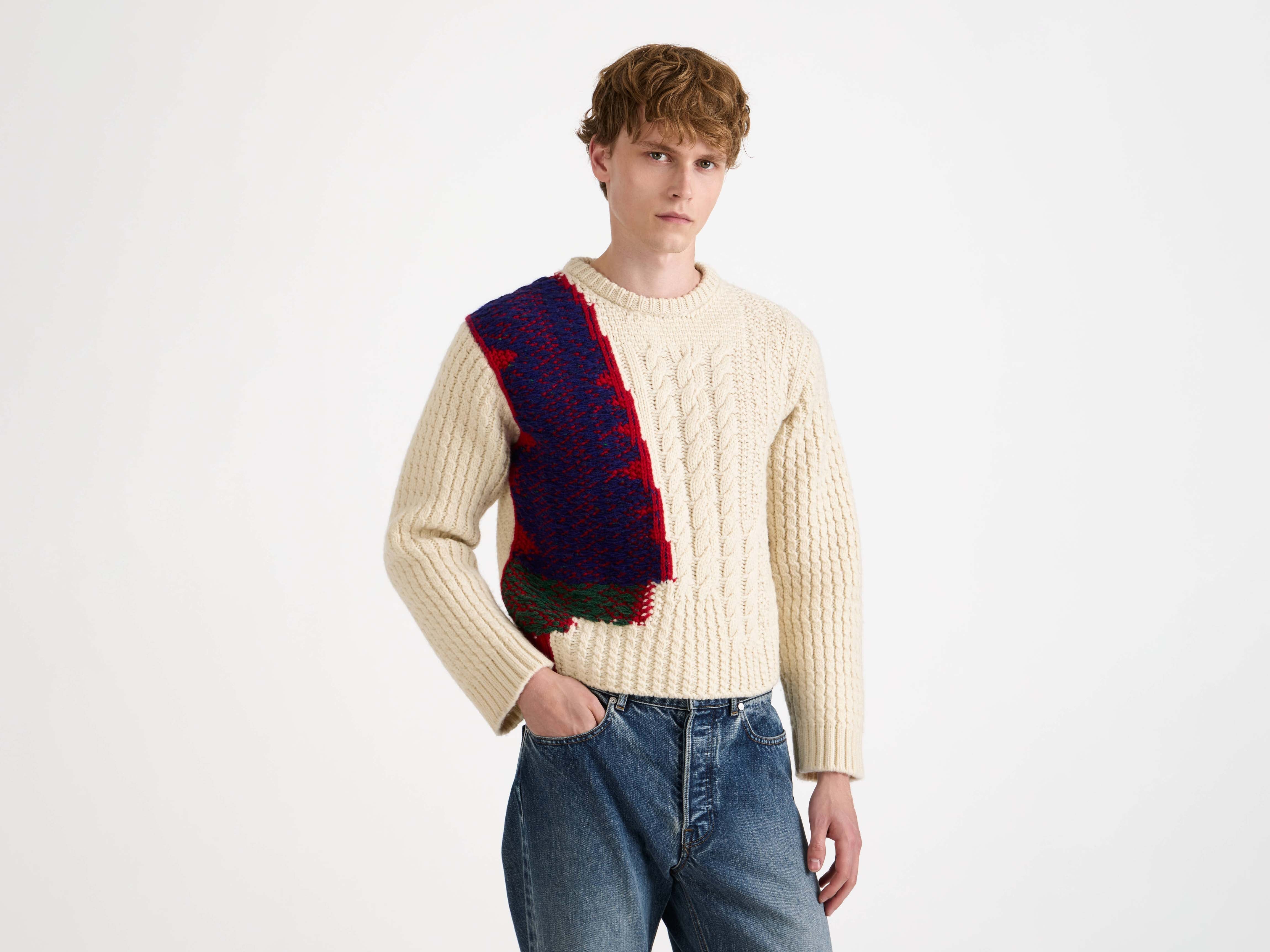 J.W.Anderson Cable-Knit Jumper Pullover Ivory
