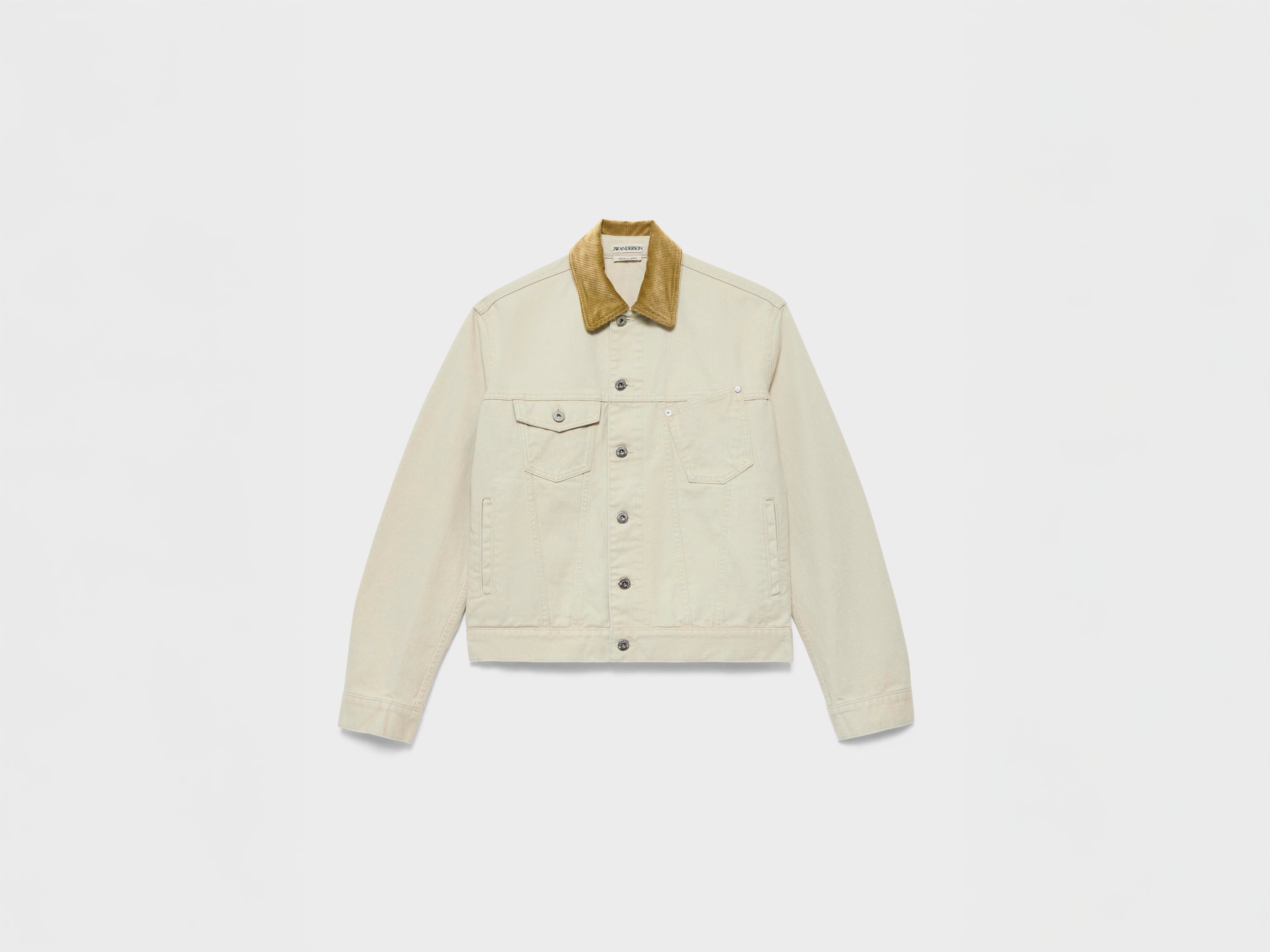 J.W.Anderson Corduroy Denimjacke Ecru Damen