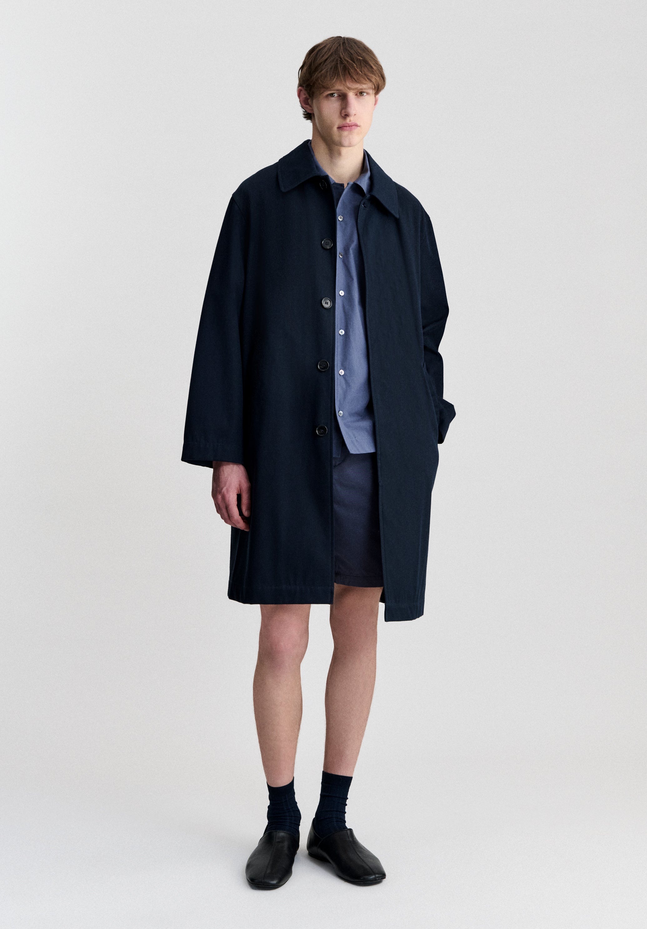 A.P.C. Mac Mantel Baumwollgabardine Gr. M Bio-Baumwolle