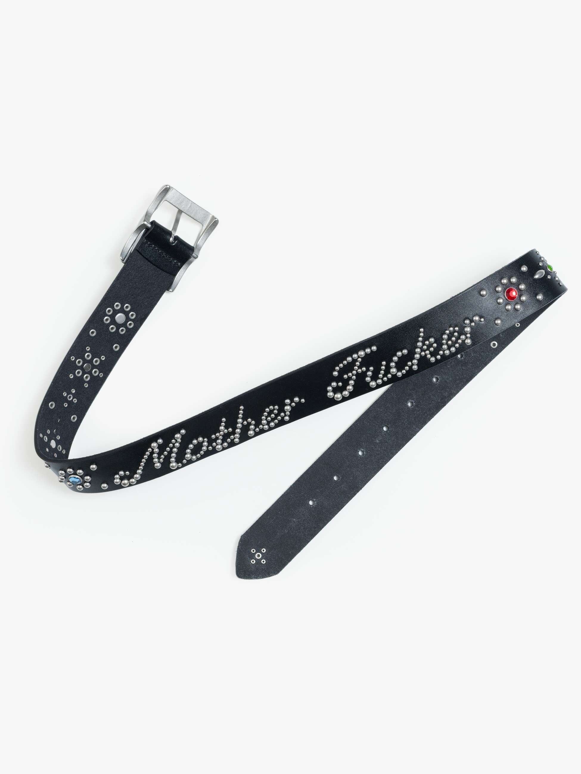 Mother Accessories The MF Studded Gürtel Schwarz Leder