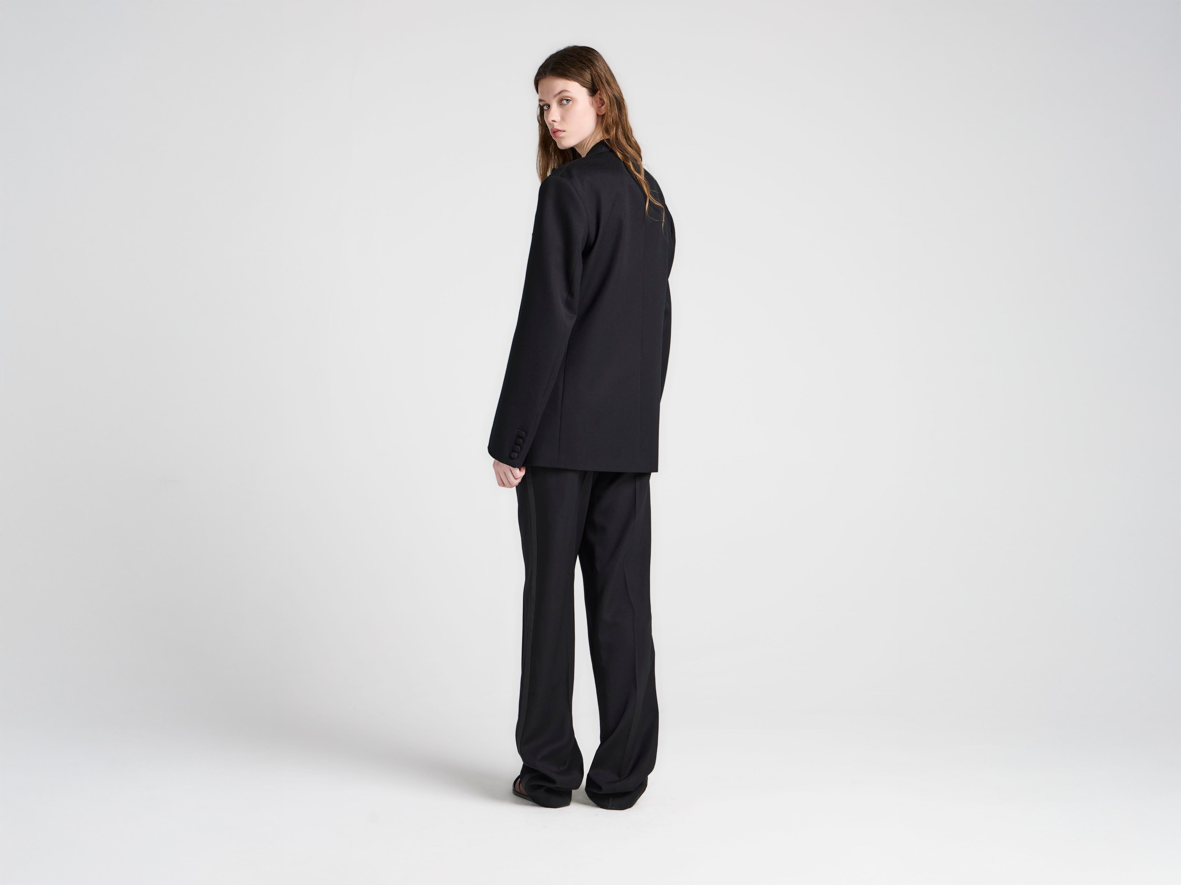 J.W.Anderson Fitted Tuxedo Jacket Blazer schwarz tailliert