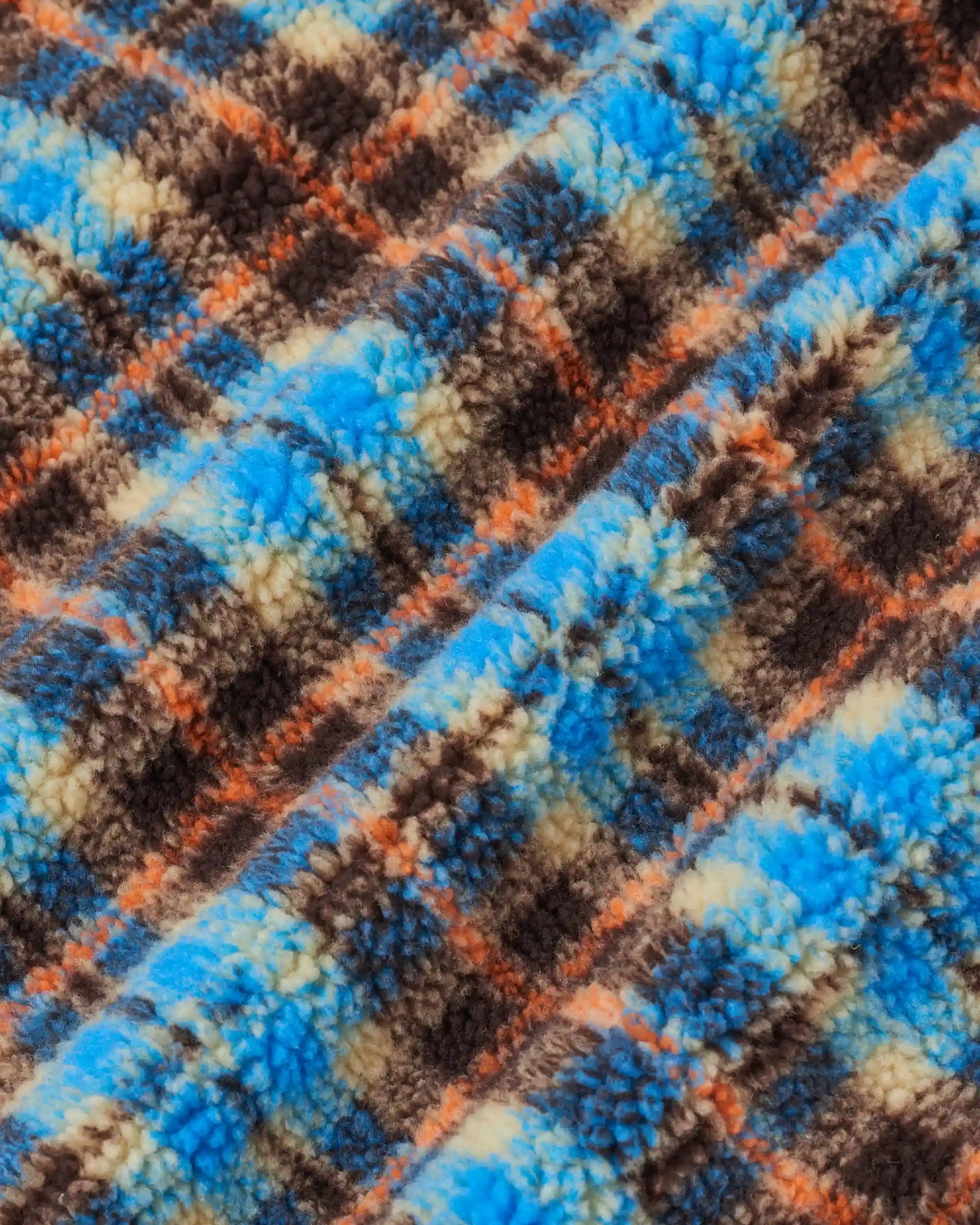 Drôle De Monsieur Checked Sherpa Jacke Multicolor Karo