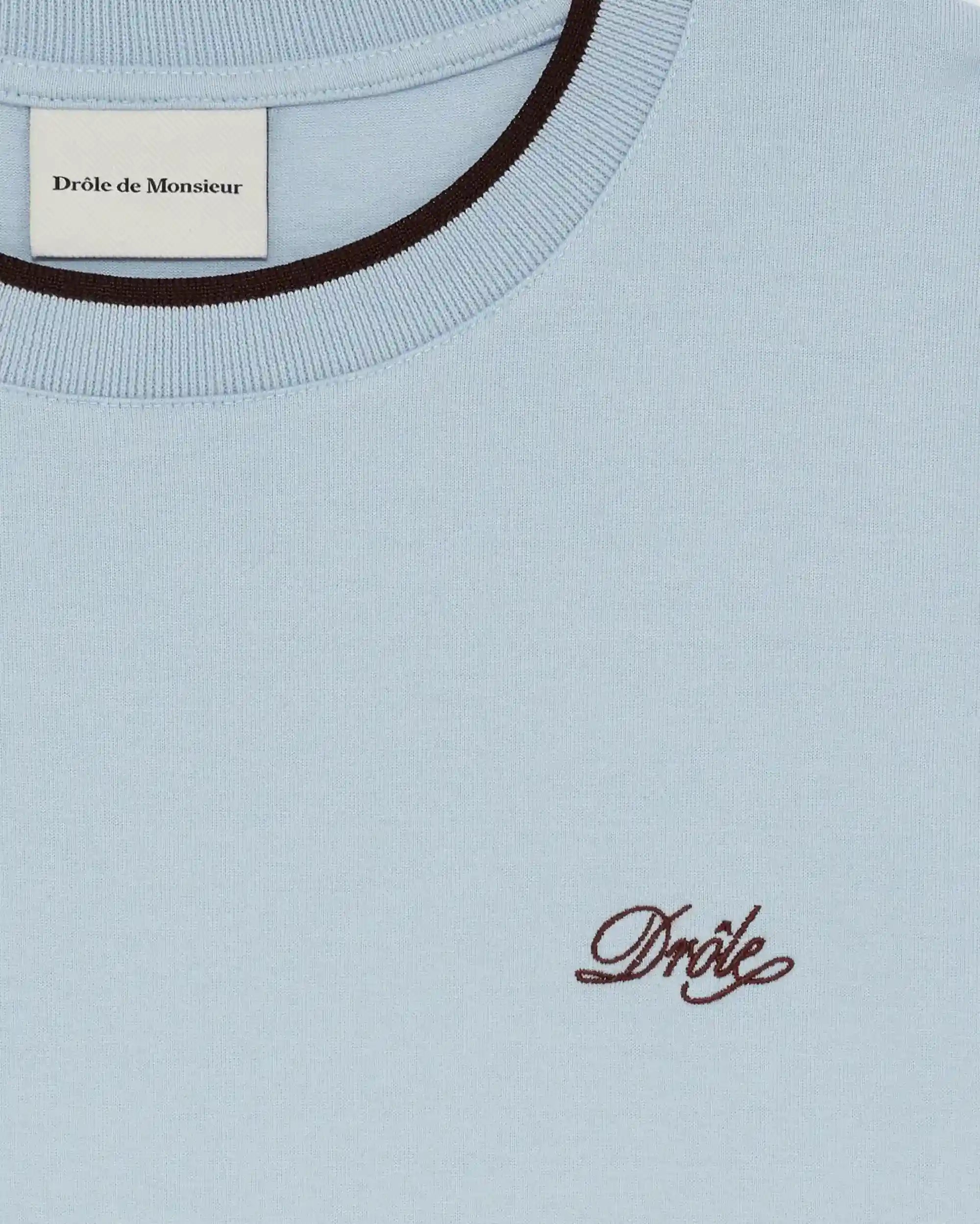 Drôle De Monsieur T-Shirt Drôle Belissima T-Shirt hellblau Baumwolle