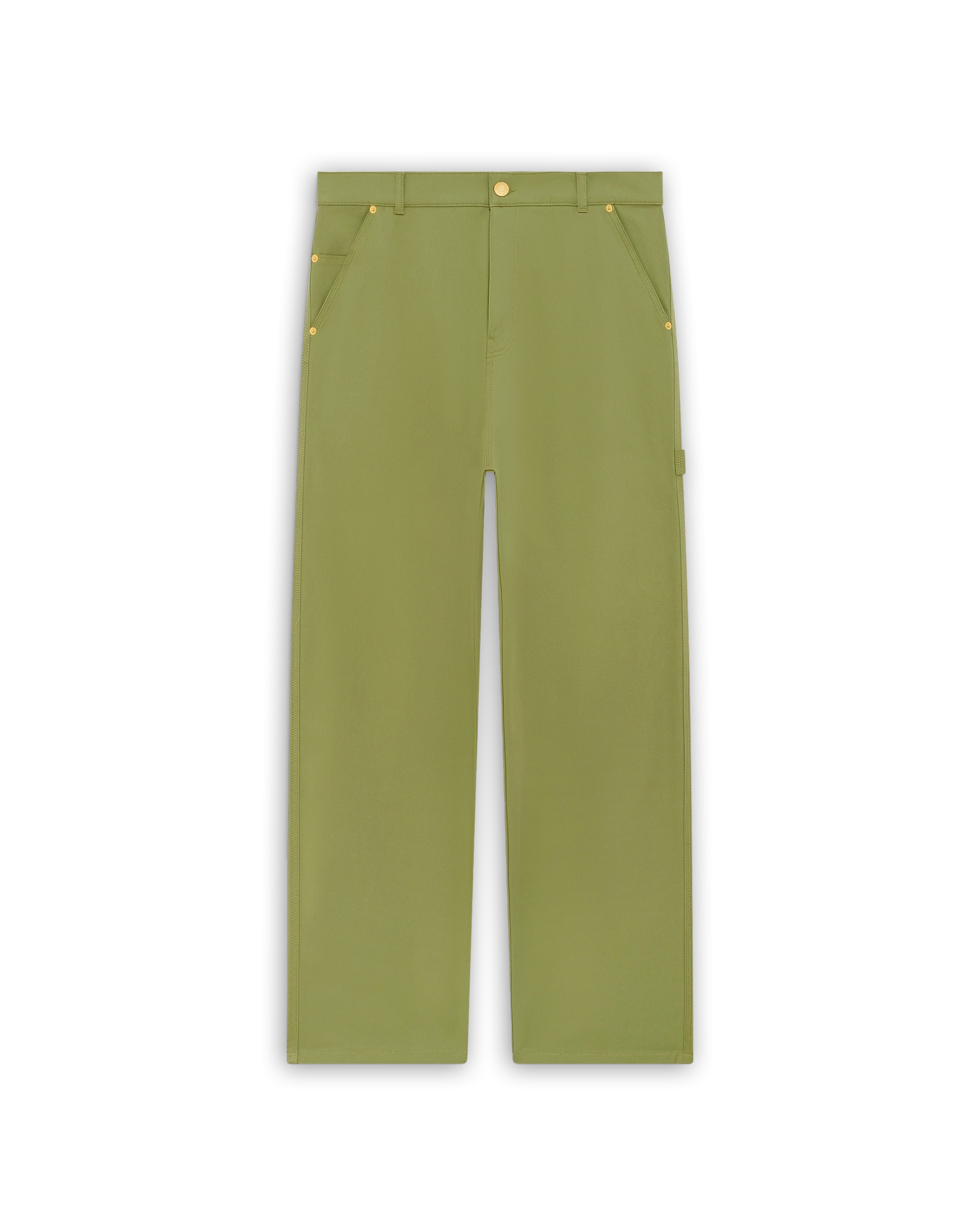 Drôle De Monsieur Pantalon Baggy Coton Hose Oliv Oversize Carpenter