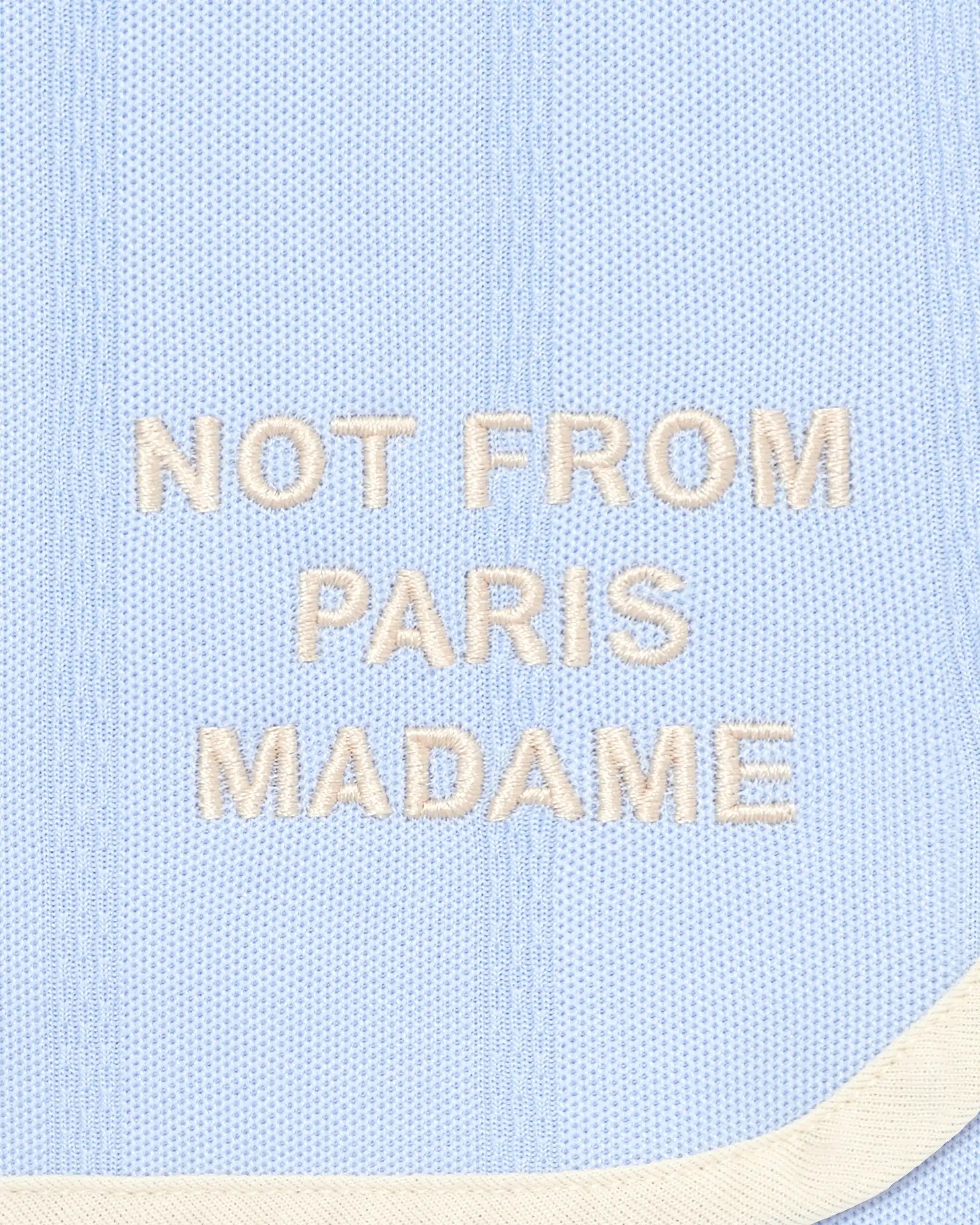 Drôle De Monsieur Slogan Short Hellblau Baumwollmischung